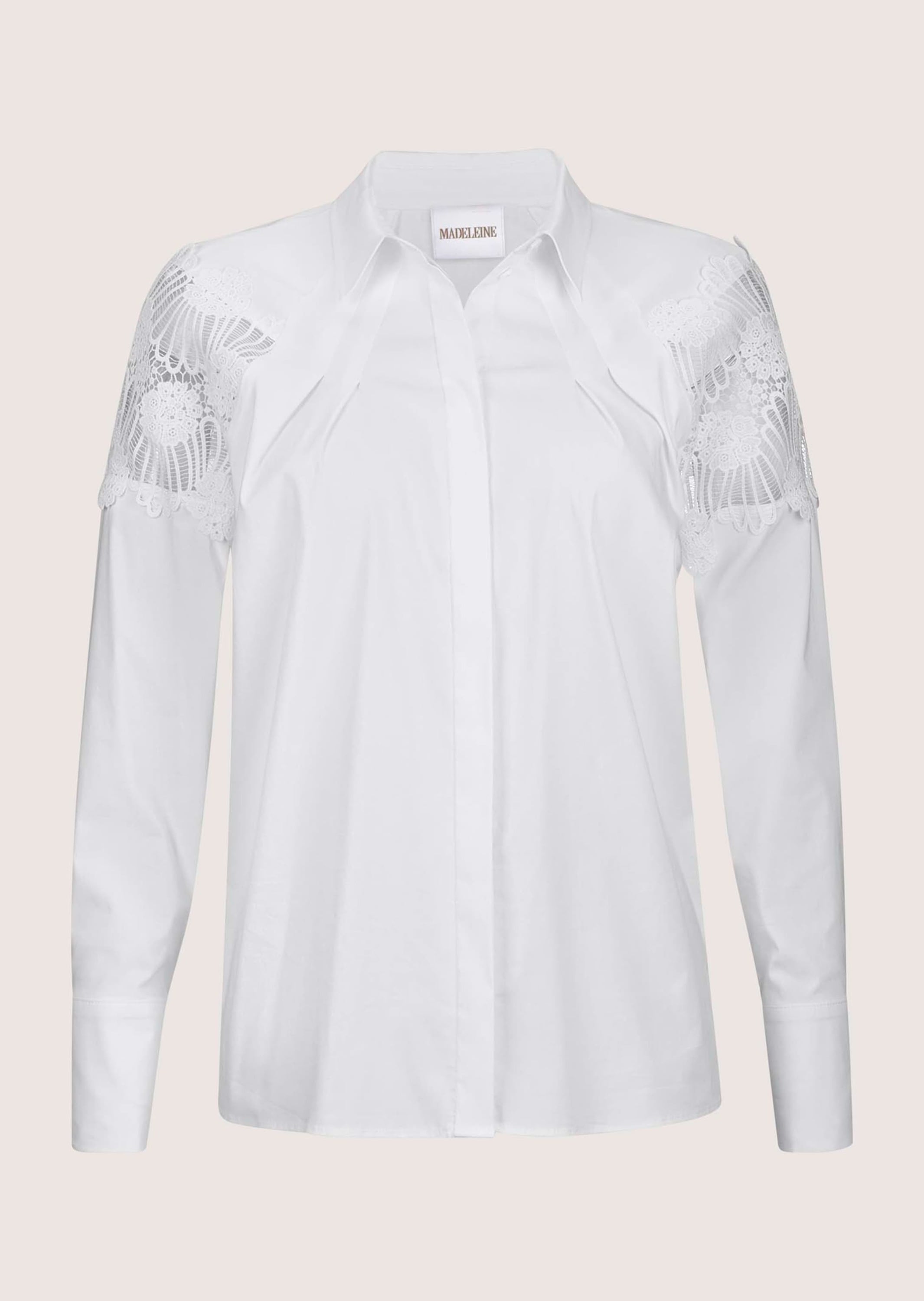 MADELEINE Hemdbluse "Bluse Hemdbluse mit Spitze" günstig online kaufen