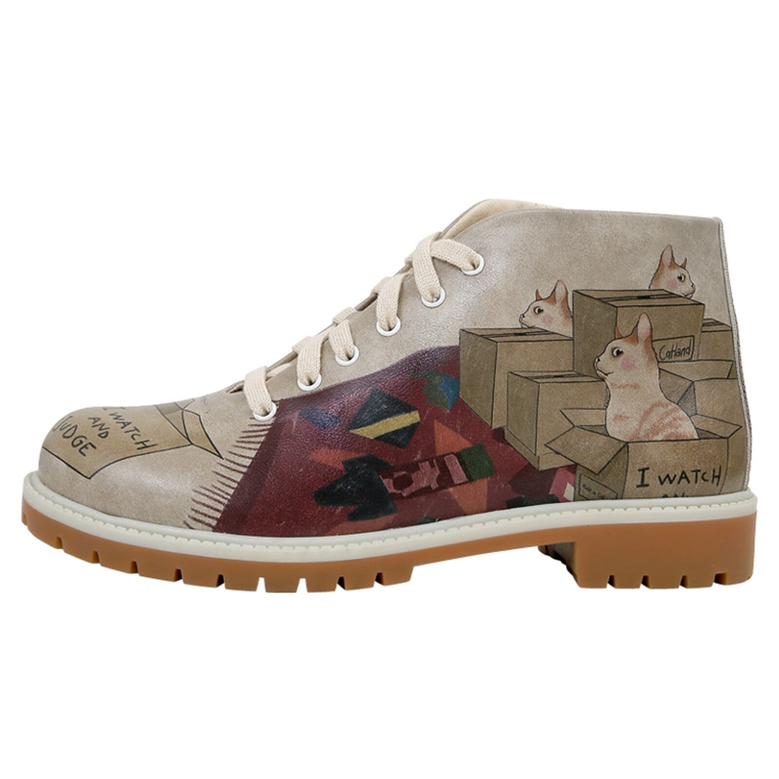 DOGO Schnürboots "Shortcut Boots Hedge-Hug Damen Stiefeletten, Shortcut Boots" Handgefertigt