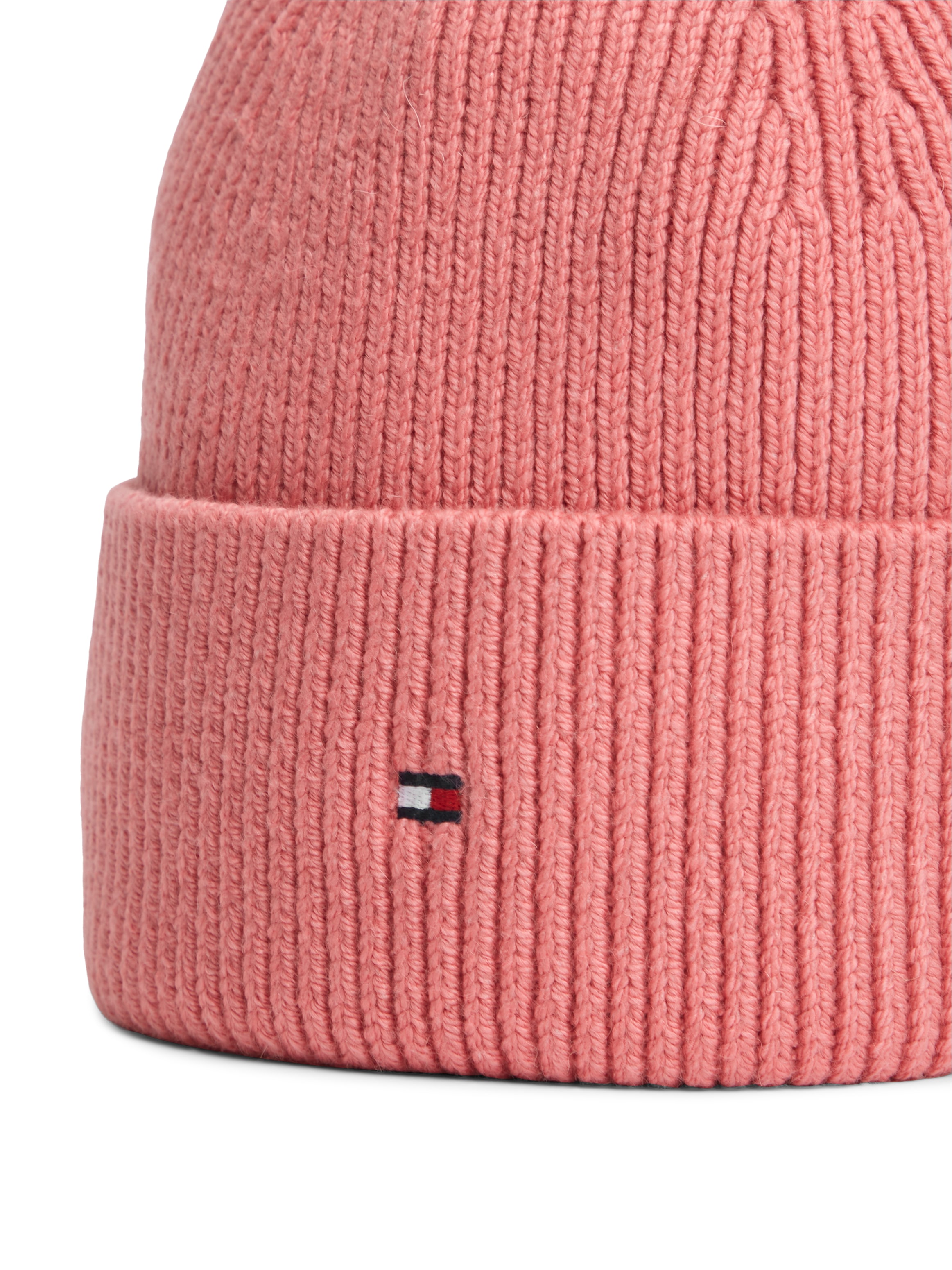 Tommy Hilfiger Beanie »TH FLAG KNIT« mit Wolle und Stickerei