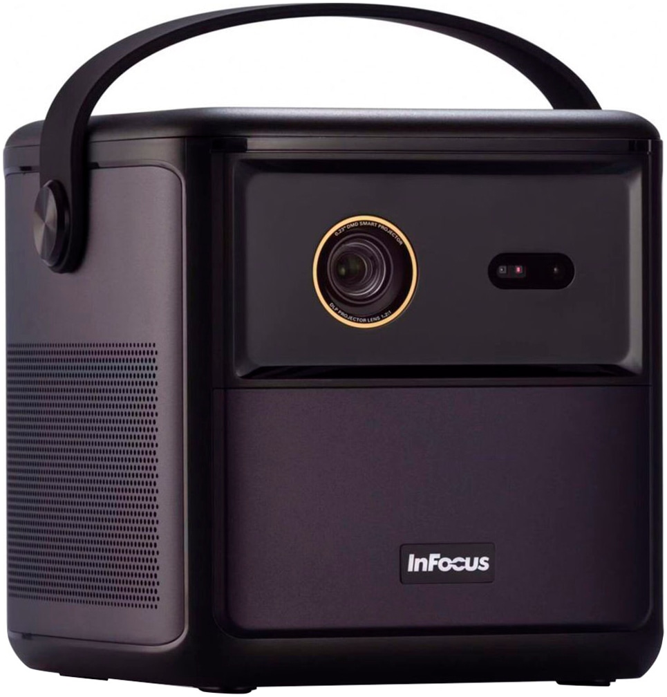 INFOCUS Beamer "Beamer mit Full HD, 350 ISO-Lumen, LED, DLP, Google TV & 3D, HDR10", B:14,7cm H:13cm T:12,8cm, schwarz, Beamer