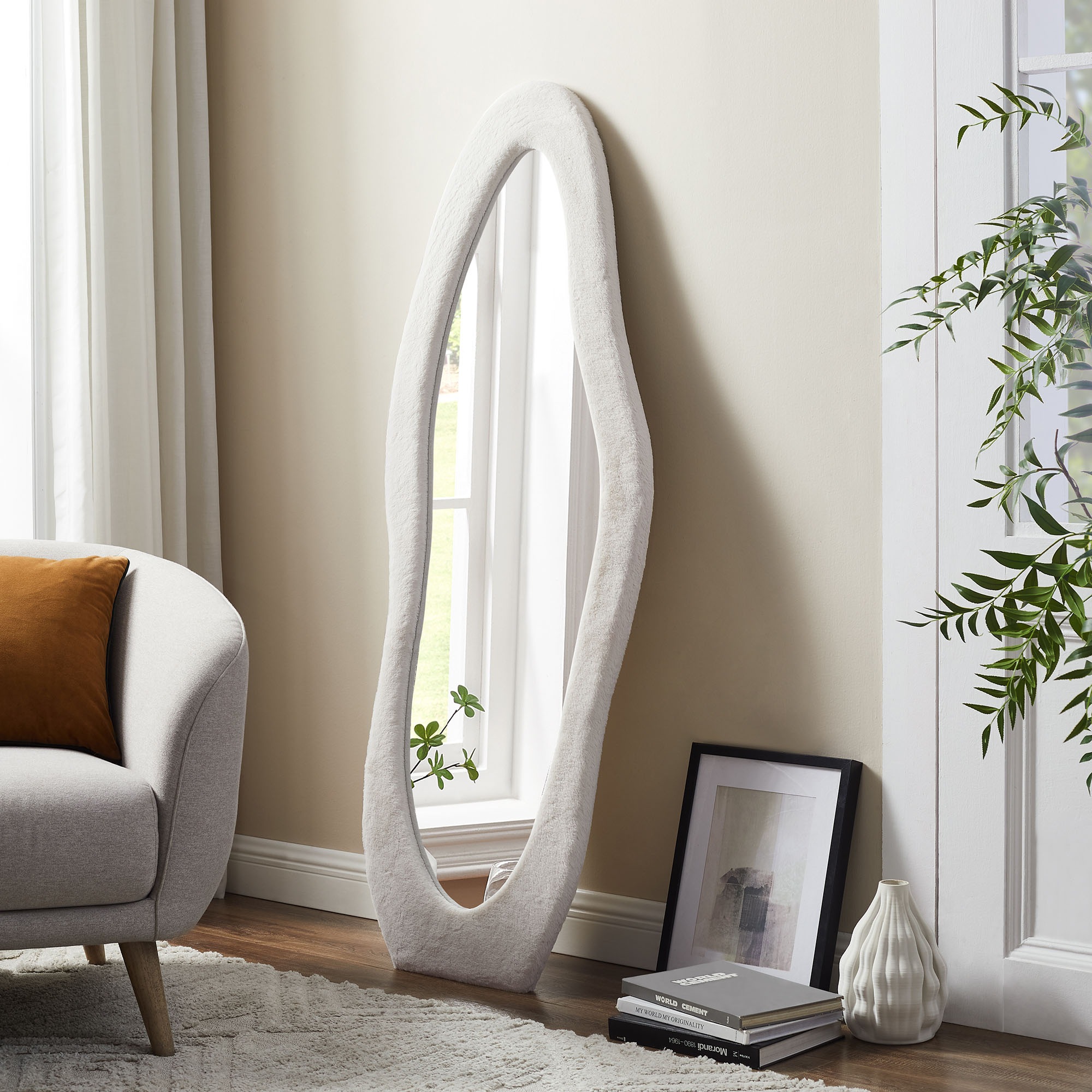 SalesFever Ganzkörperspiegel "Bristol Spiegel, Höhe 160 cm", (1 St.), Welle günstig online kaufen