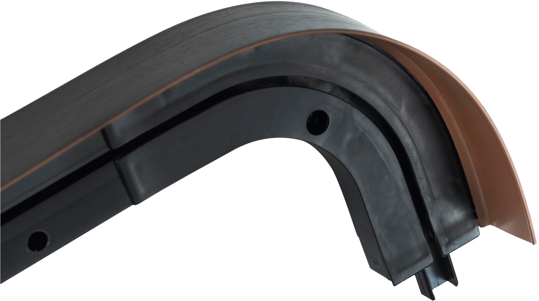 SN DECO GROUP Gardinenschiene »SH1 mit Blende 7,5 cm«, 1 läufig-läufig, Fixmaß, mit Blende 7,5 cm