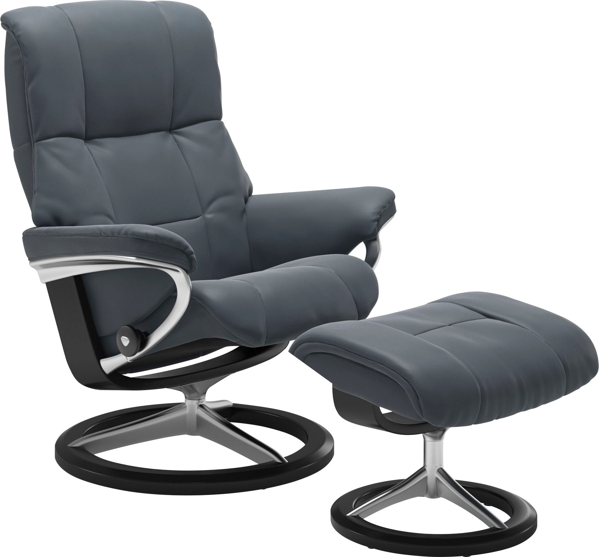 Stressless Relaxsessel "Mayfair" Relaxsessel mit Hocker, mit Hocker, mit Signature Base, Größe S, M & L, Gestell Schwarz