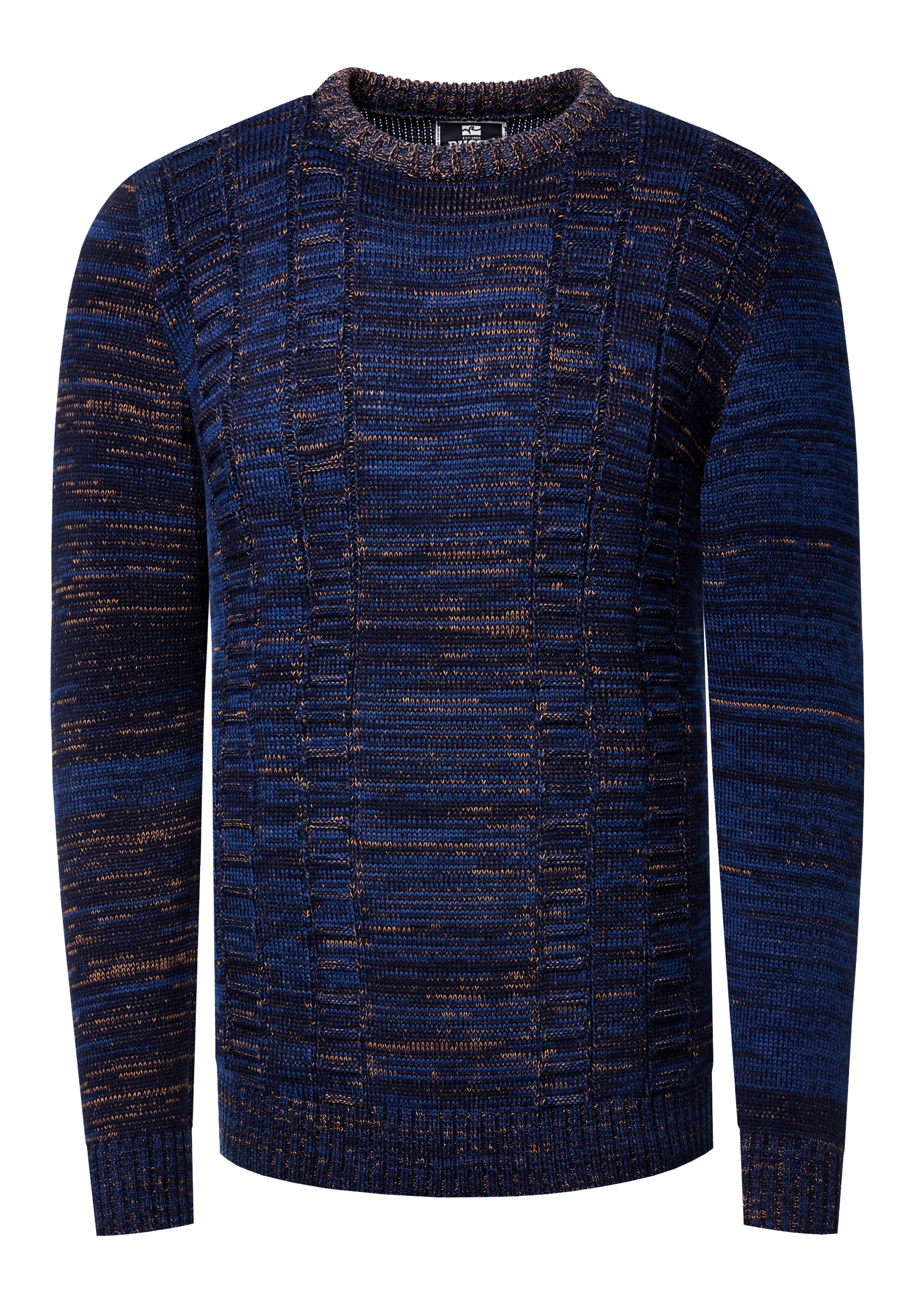 Rusty Neal Strickpullover, mit meliertem Design