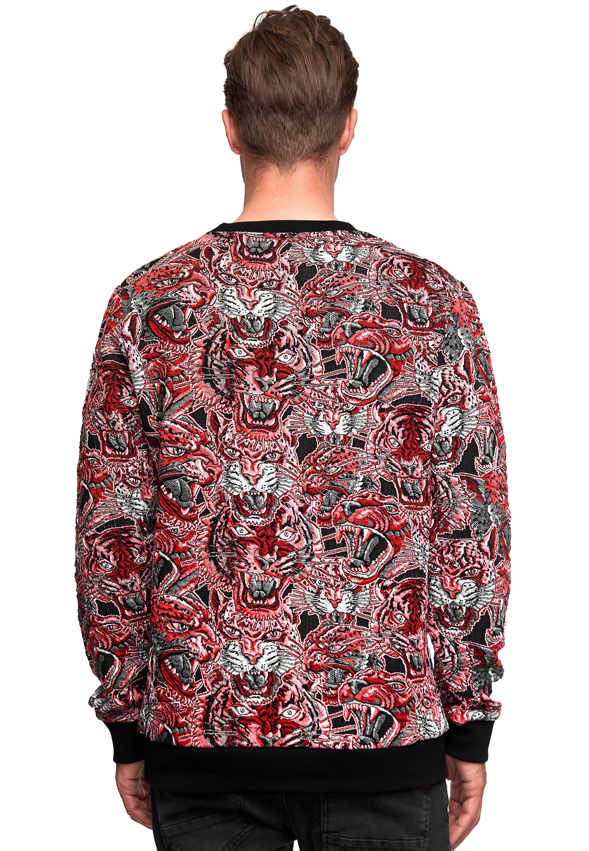 Rusty Neal Sweatshirt »Red Tiger in Jacquard«, mit extravagantem Muster