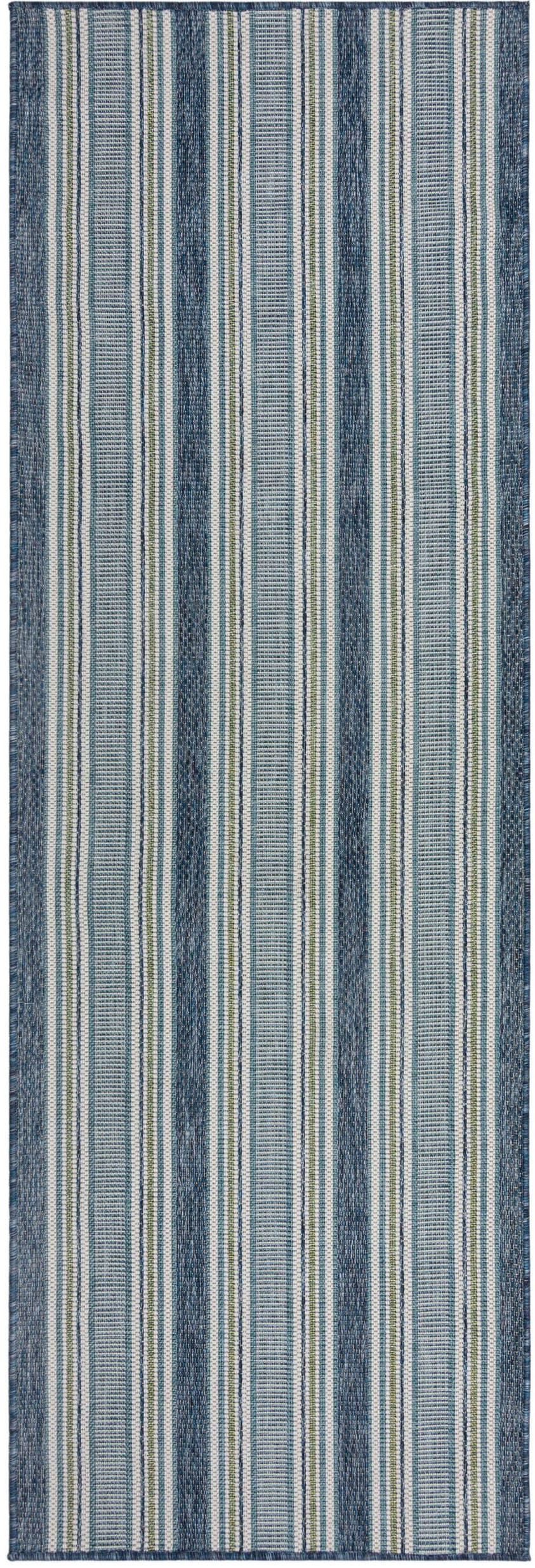 FLAIR RUGS Teppich »Roma Stripe«, rechteckig, 4 mm Höhe, Roma Stripe Indoor Outdoor-Teppichläufer