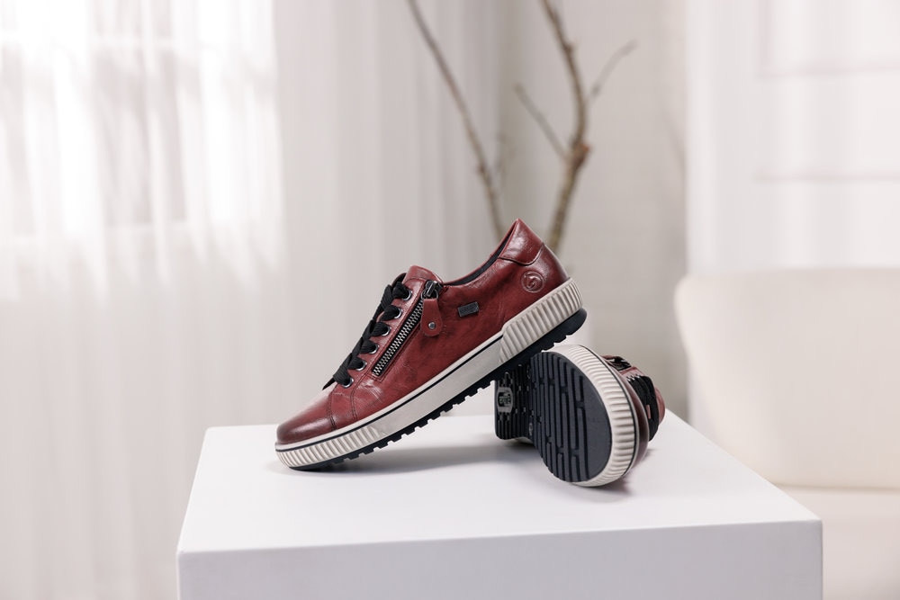 Remonte Plateausneaker, Freizeitschuh, Halbschuh, Schnürschuh mit Außenreißverschluss