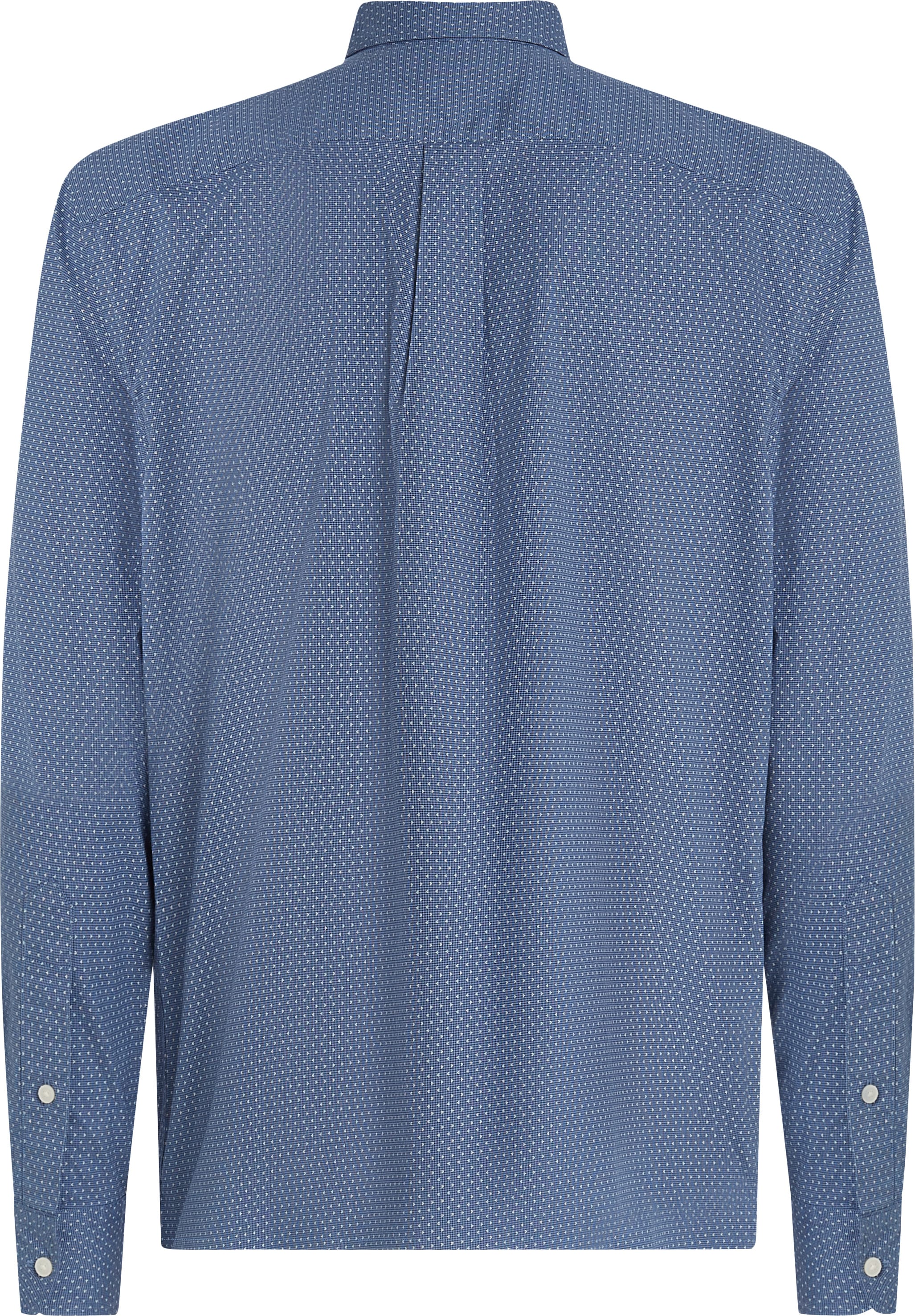 Tommy Hilfiger Langarmhemd »FLEX POPLIN MINI PRINT RF SHIRT«, regular fit, Kentkragen