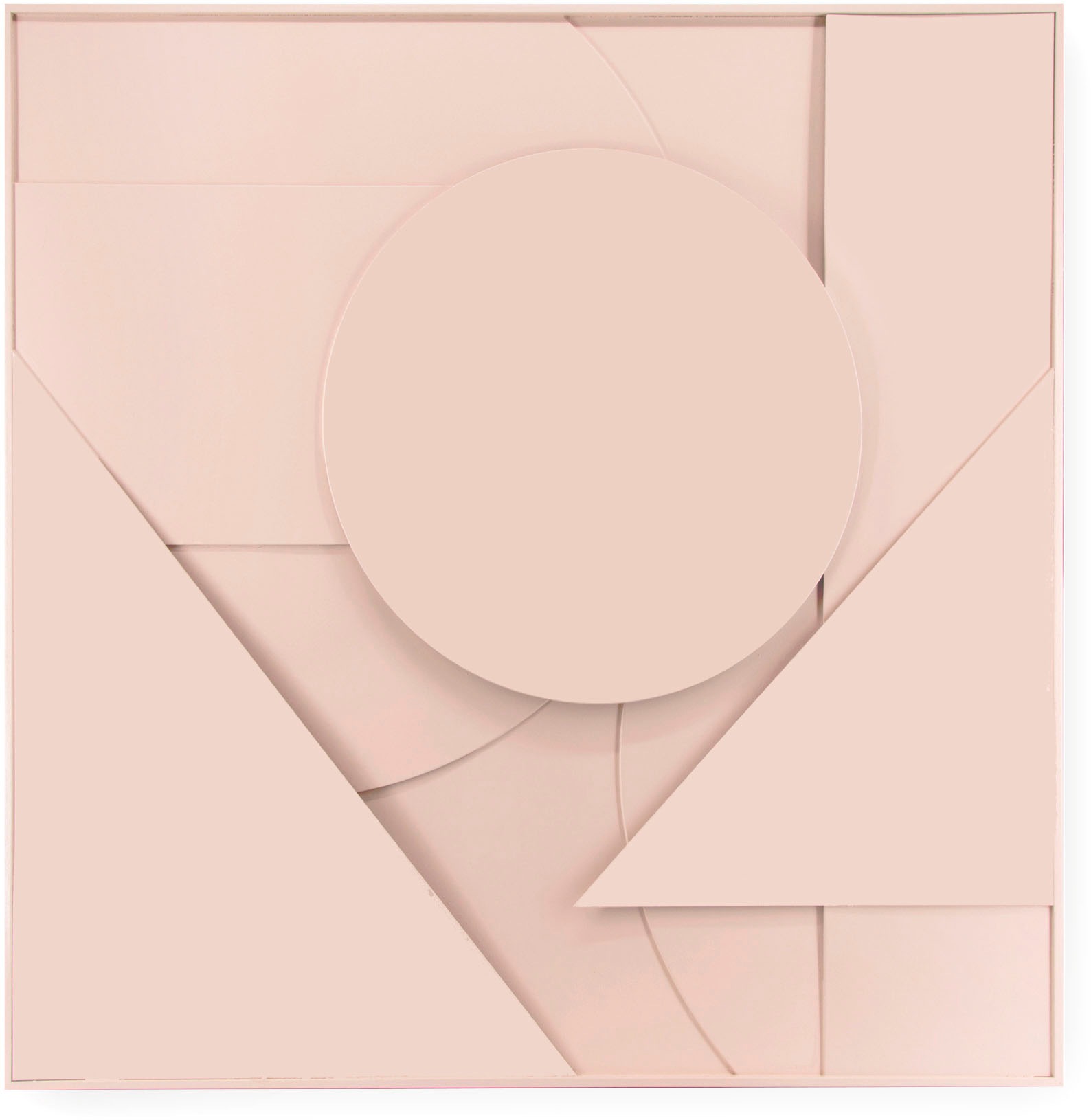 Art for the home Bild mit Rahmen »Abstract 3D« 1 Stk. tlg. Wanddeko Ornament Beige 80x80cm
