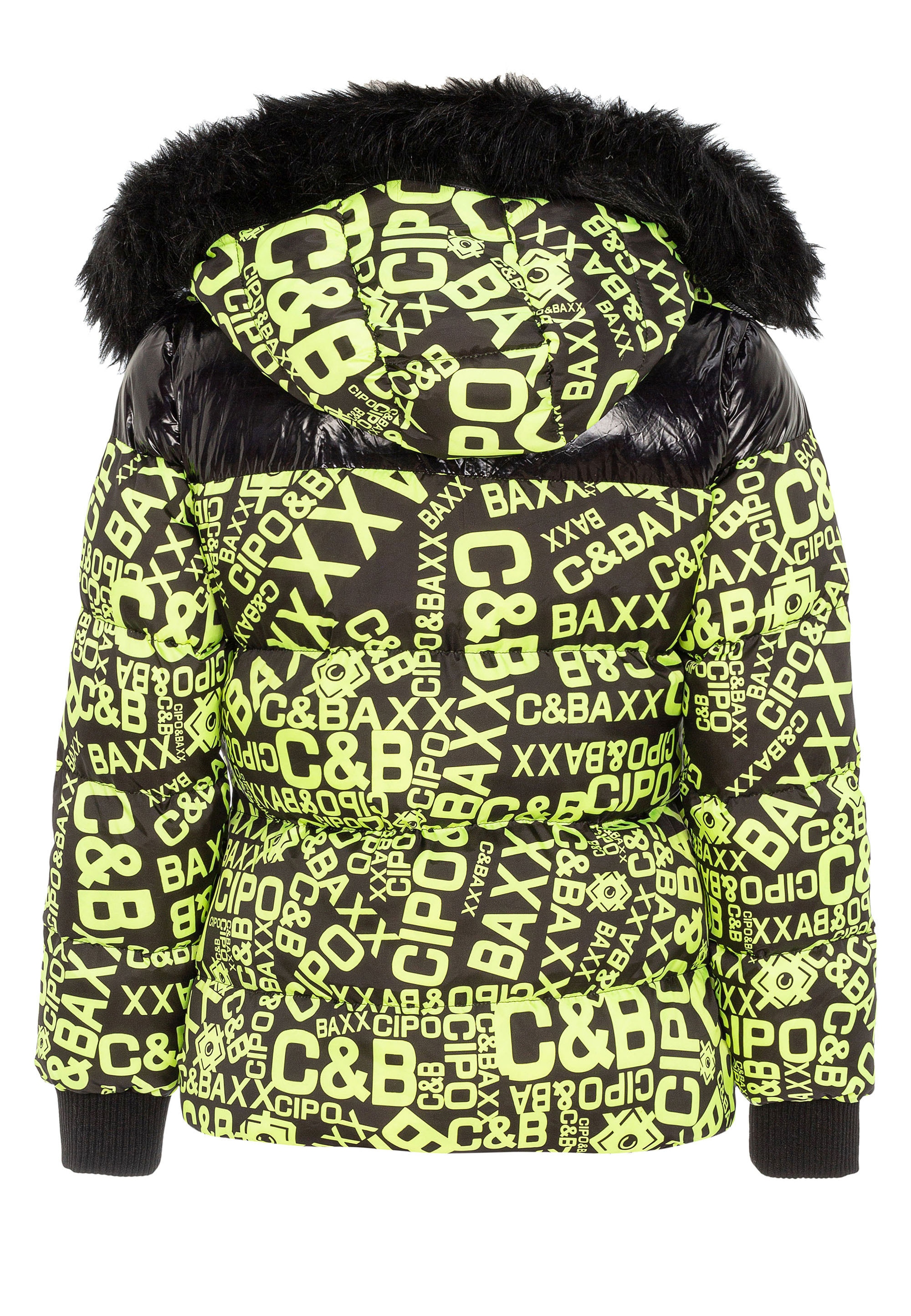 Cipo & Baxx Steppjacke, mit modischem Allover-Print