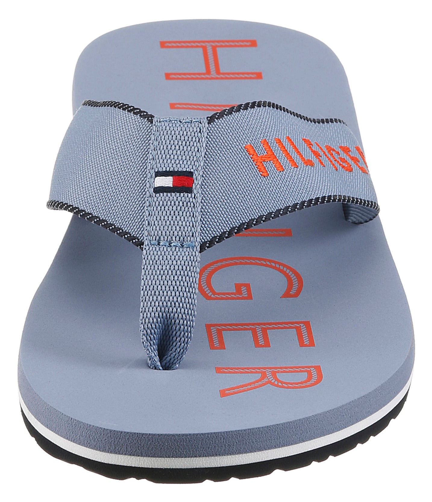 Tommy Hilfiger Zehentrenner »SPORTY HILFIGER BEACH SANDAL«  Sommerschuh, Strandschuh mit Kontrastbesätzen