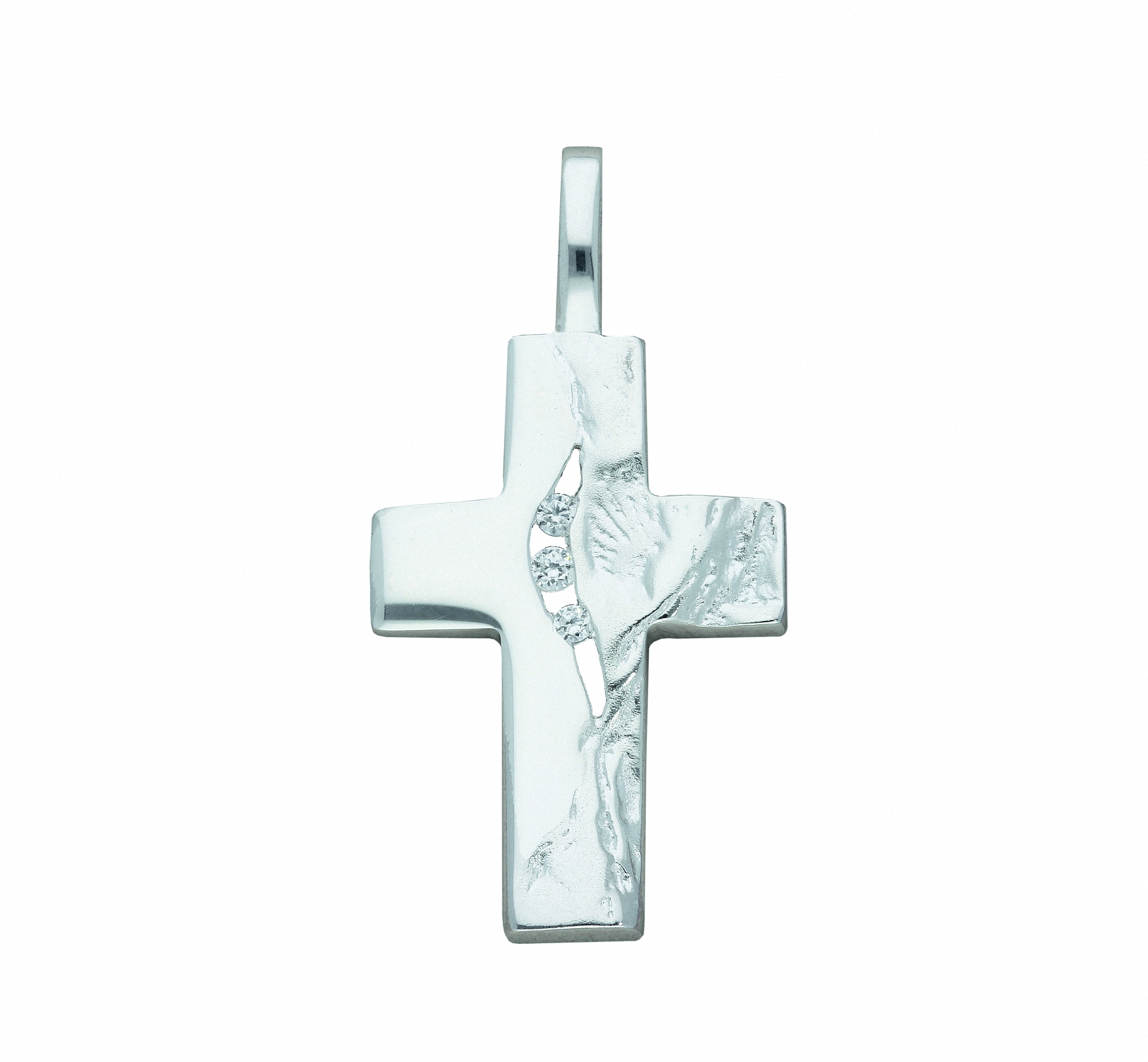 Adelia´s Kette mit Anhänger »925 Silber Kreuz Anhänger mit Zirkonia«,  Schmuckset - Set mit Halskette | BAUR