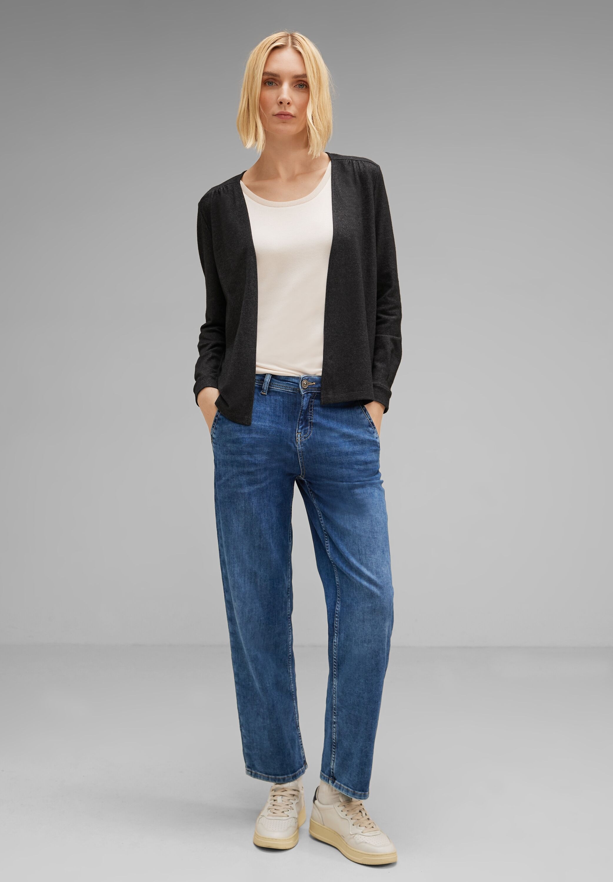 STREET ONE Shirtjacke, aus Feinstrick