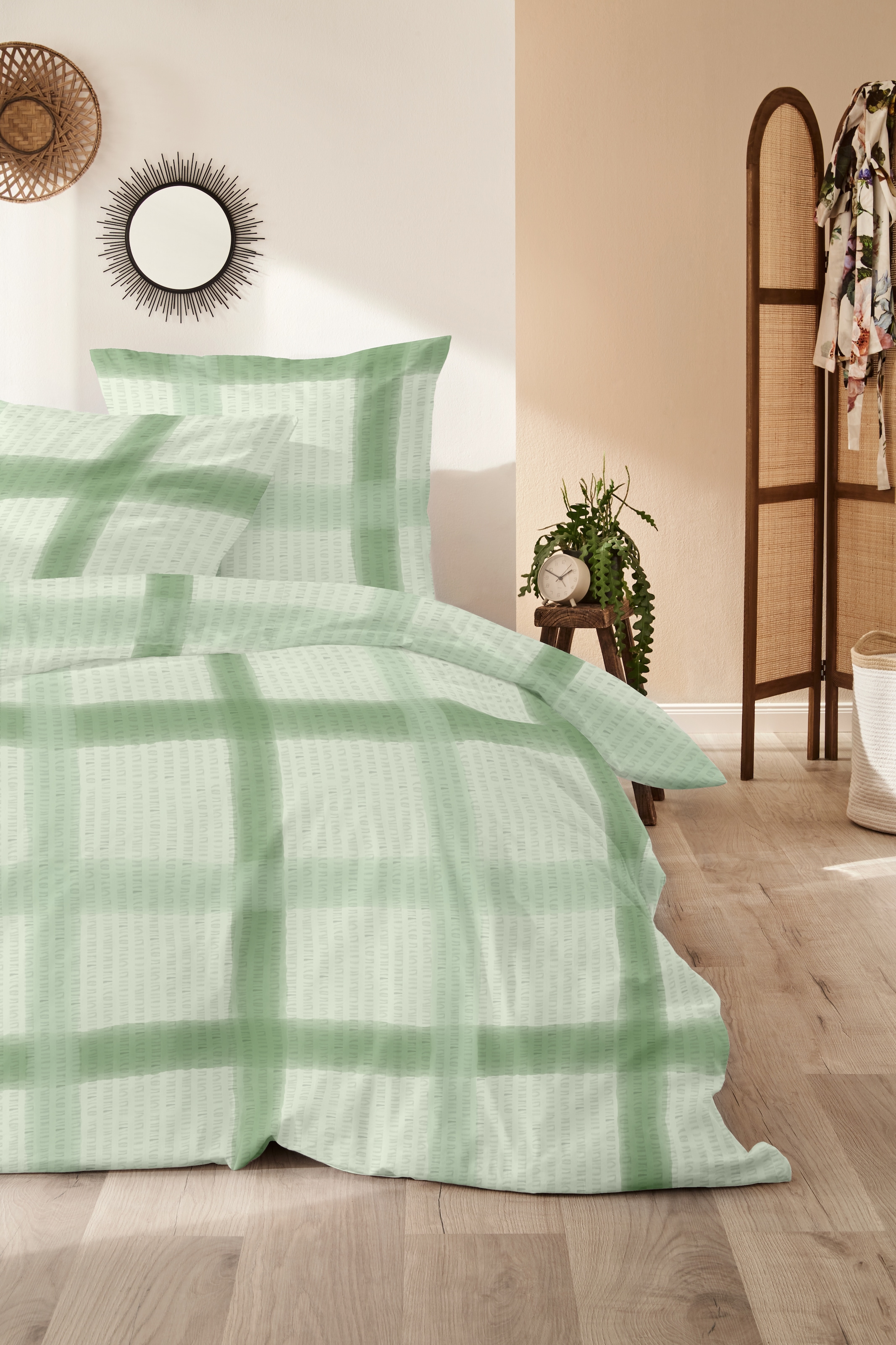 Primera Bettwäsche »Soft-Seersucker-Bettwäsche Raster« 2