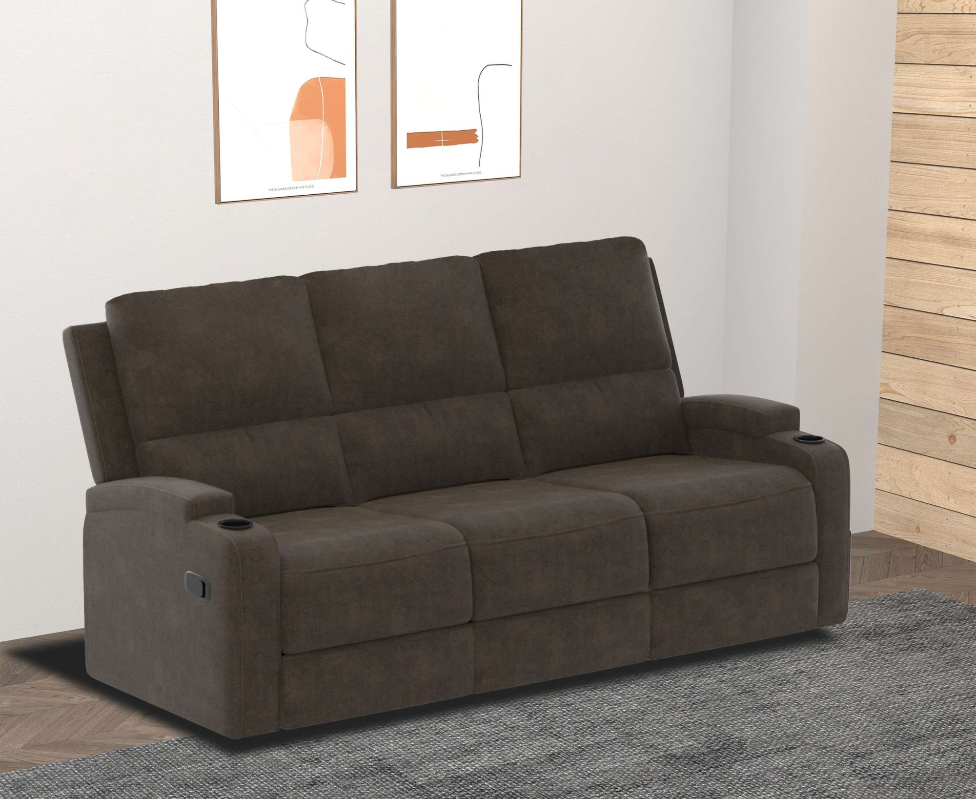 Home affaire 3-Sitzer "Napori", Kinosofa mit 2 x Relaxfunktion und Getränke günstig online kaufen