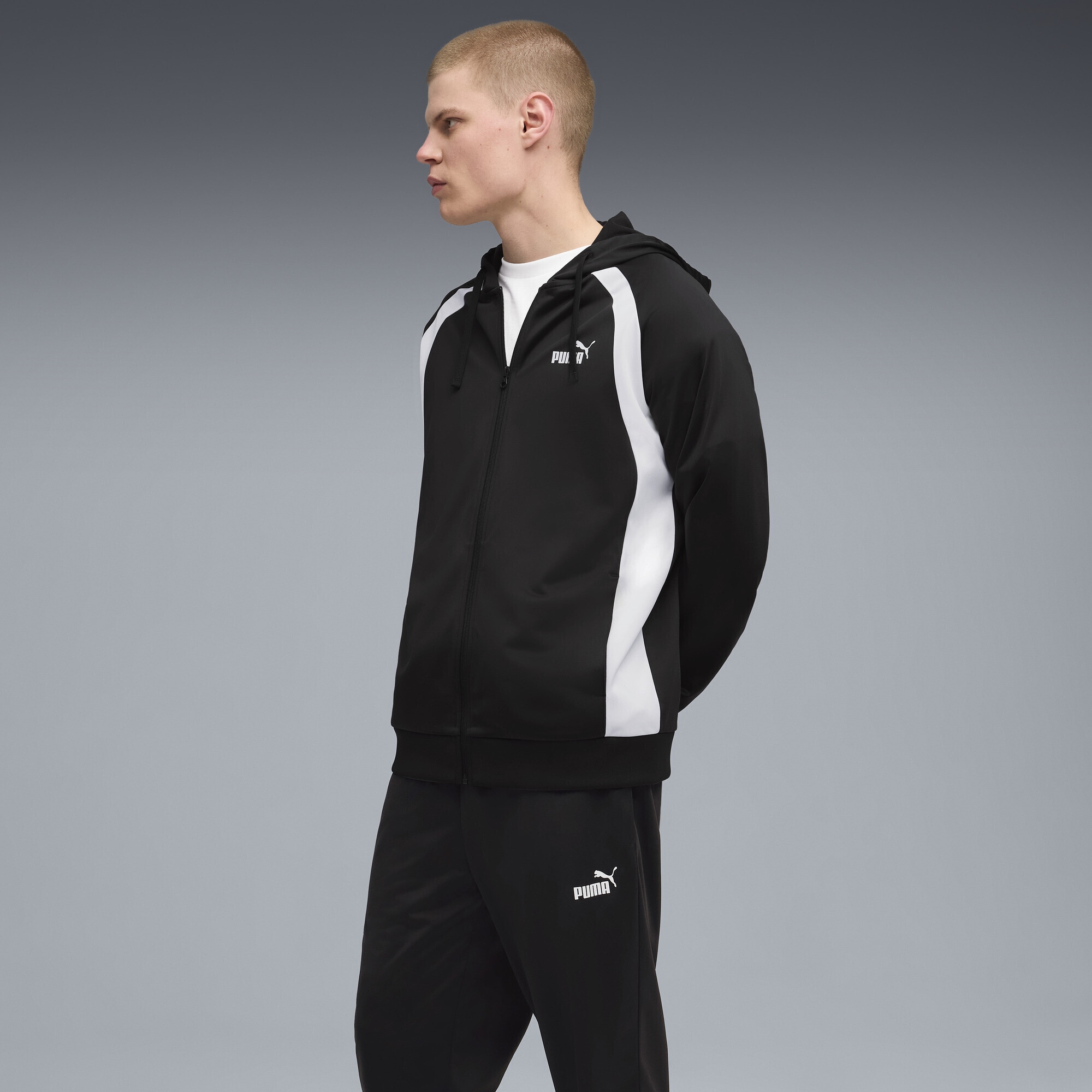 PUMA Jogginganzug »Poly Trainingsanzug mit Kapuzenjacke Herren«