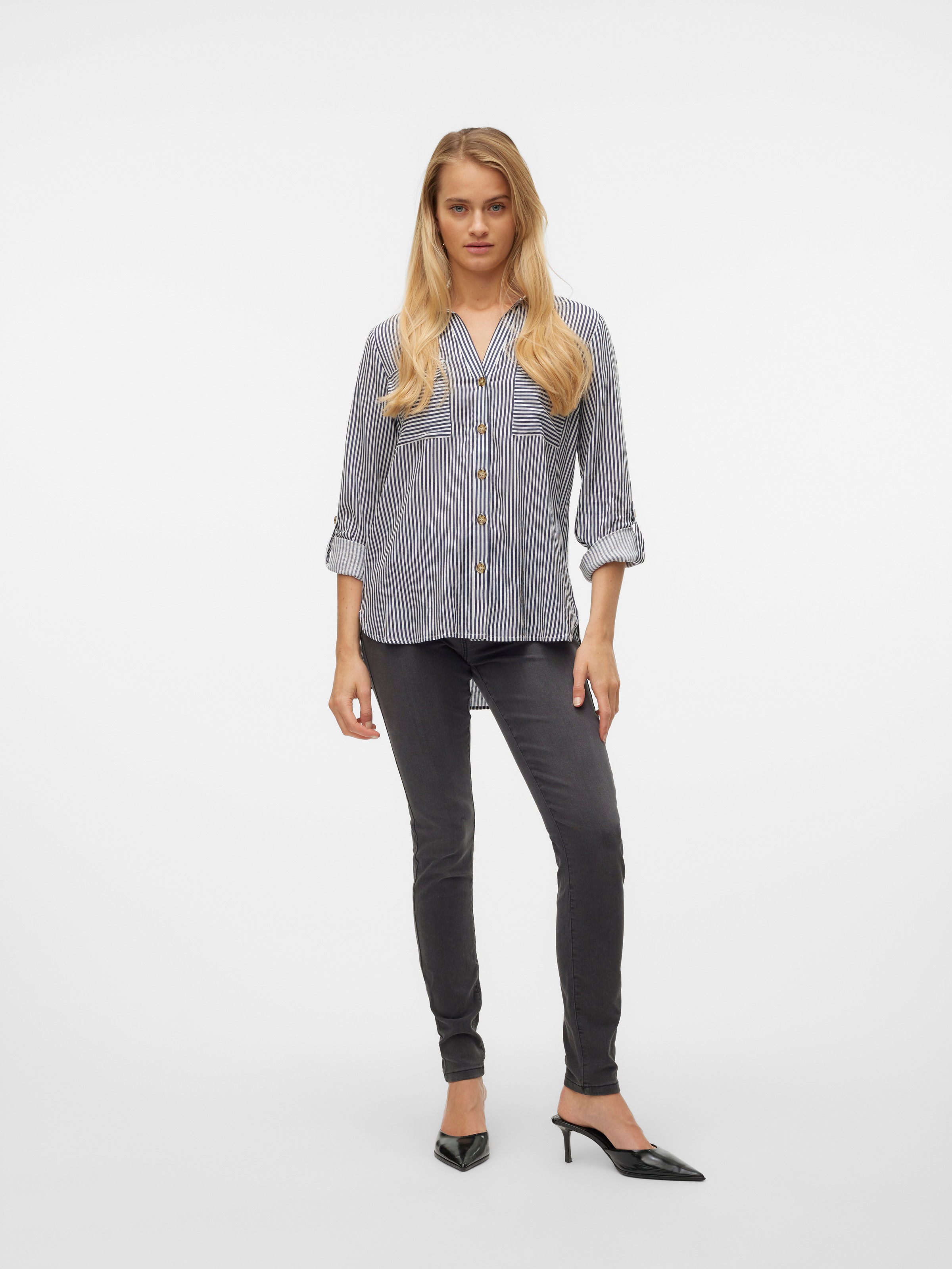 Vero Moda »VMBUMPY L/S SHIRT NEW WVN GA NOOS« Viskose, regular fit
