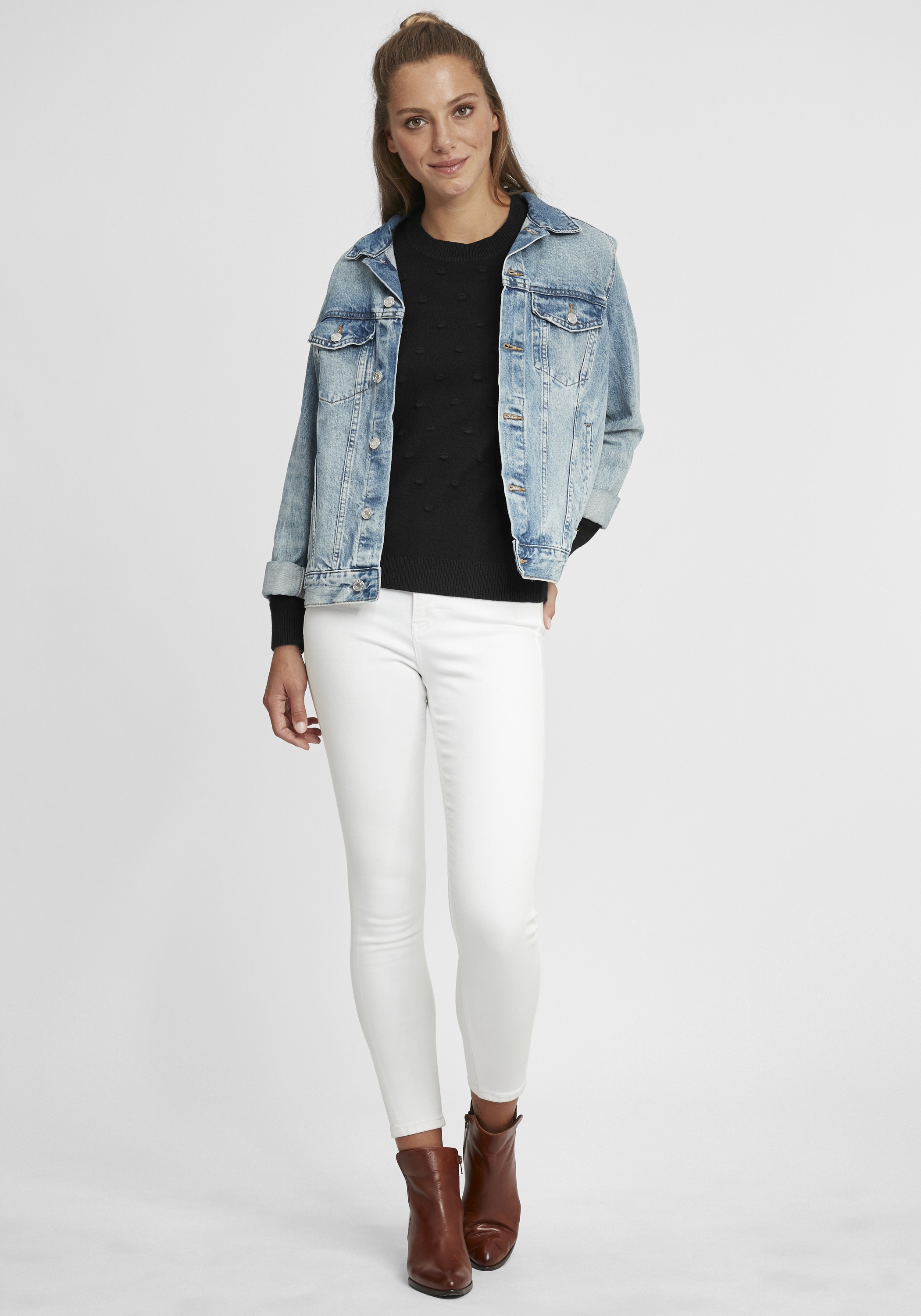 OXMO Longpullover "Pullover OXDotta" günstig online kaufen