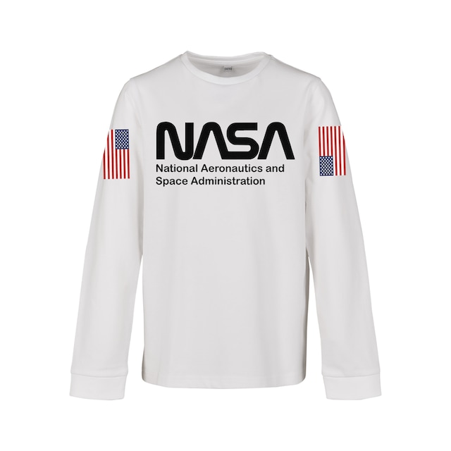 Black Friday MisterTee Langarmshirt »Kinder Kids NASA Worm Longsleeve«, (1  tlg.) | BAUR