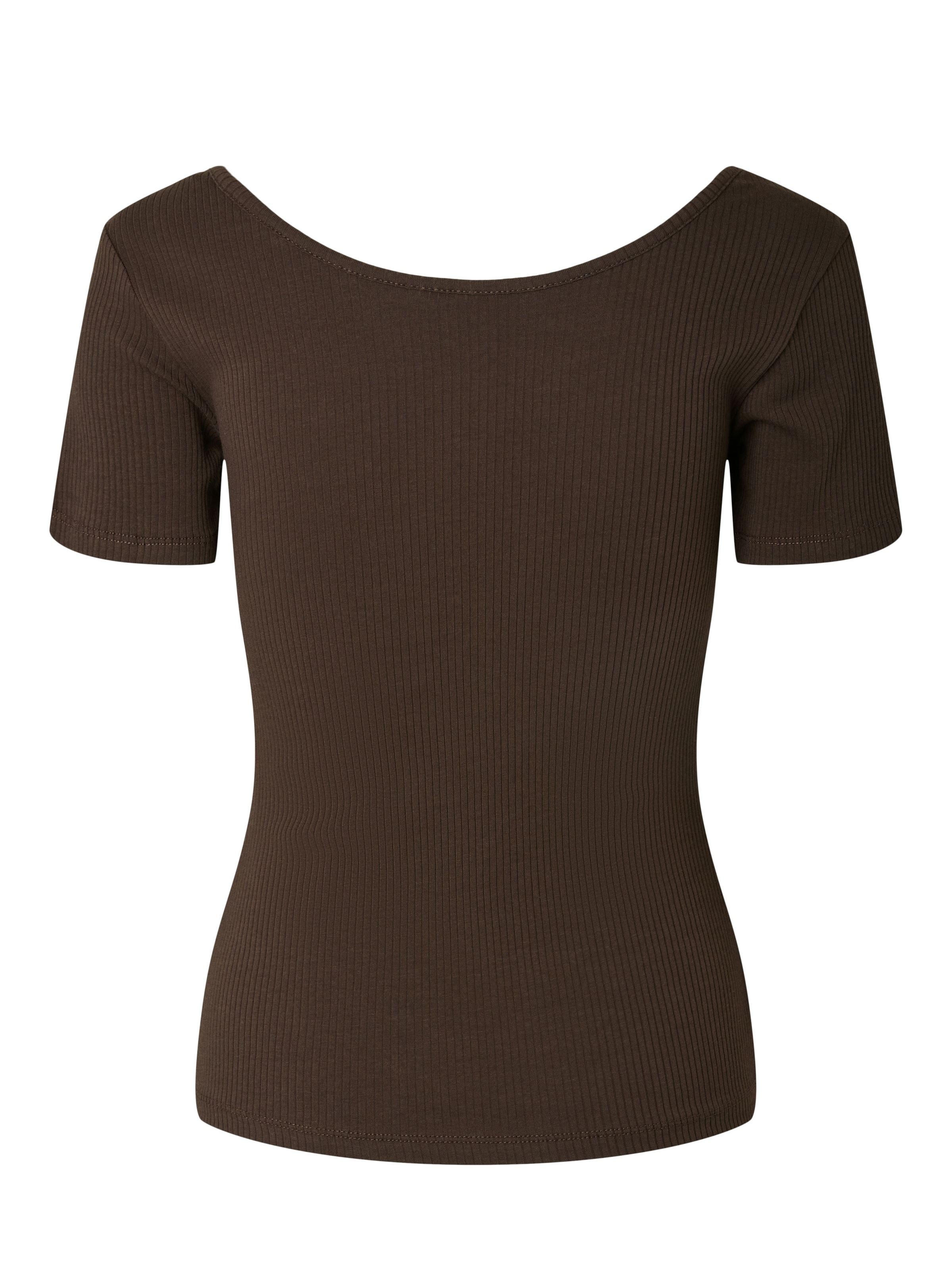 pieces Kurzarmshirt »PCKITTE SS TOP NOOS BC« Baumwollmischung, slim fit