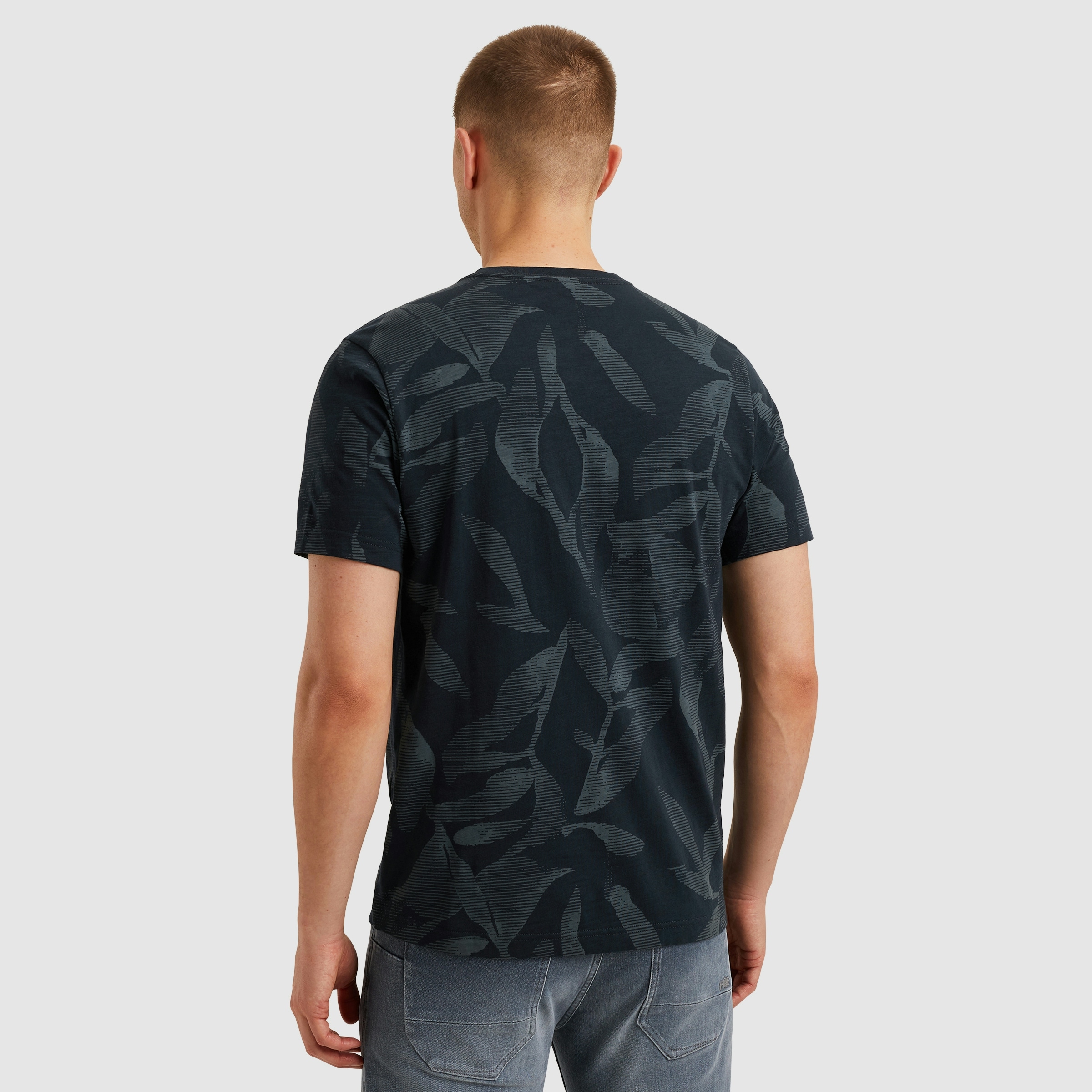 PME LEGEND T-Shirt »Short sleeve r-neck slub jersey aop«, mit All-Over Print