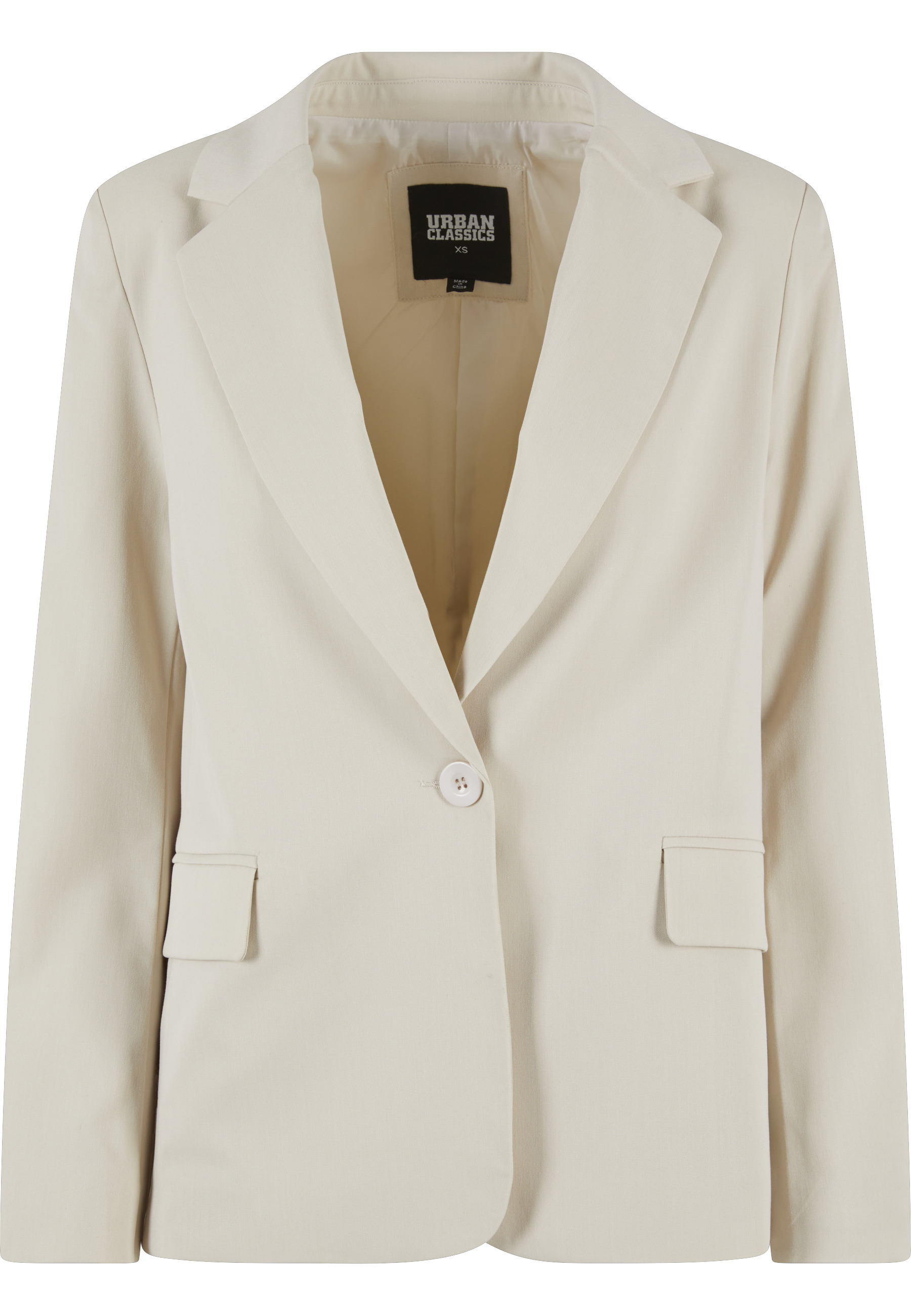 URBAN CLASSICS Allwetterjacke "Urban Classics Damen Ladies Basic Blazer" 1 Stk. tlg. ohne Kapuze