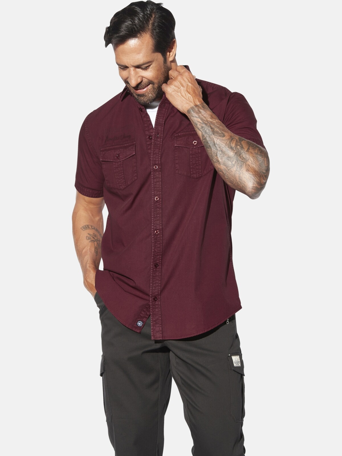 Jan Vanderstorm Kurzarmhemd "Kurzarmhemd KURVIN" günstig online kaufen