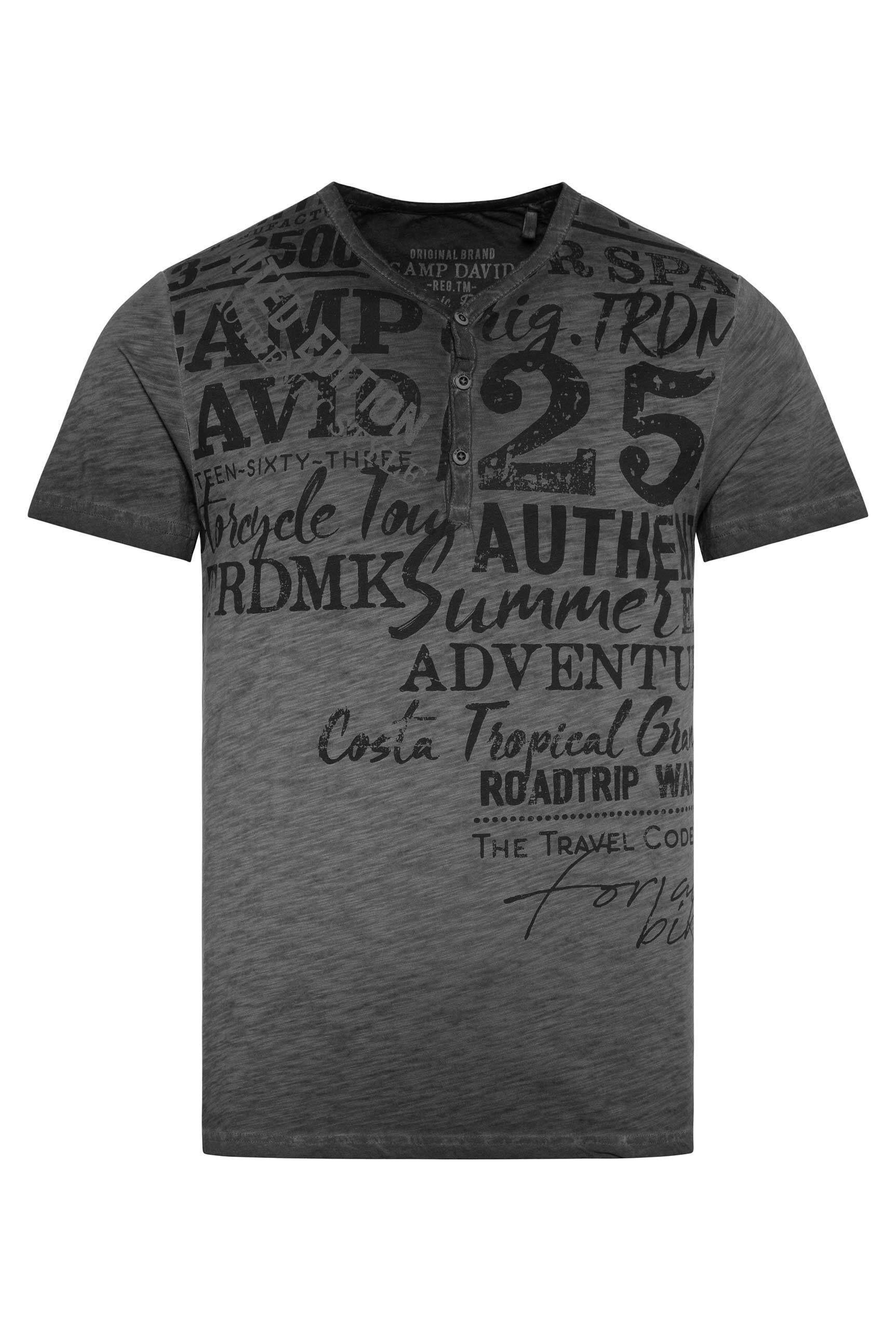 CAMP DAVID Henleyshirt, aus Baumwolle