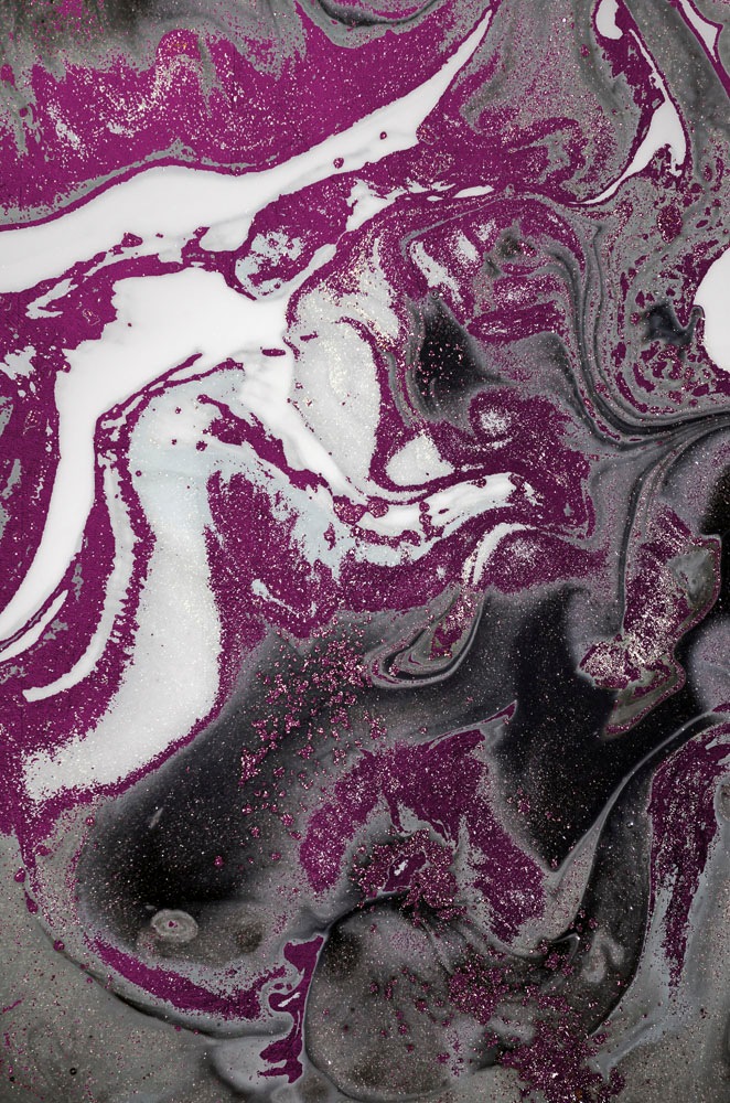 queence Acrylglasbild "Abstrakte Kunst mit Glitzer-Effekt", Kunst-Gemälde-A günstig online kaufen