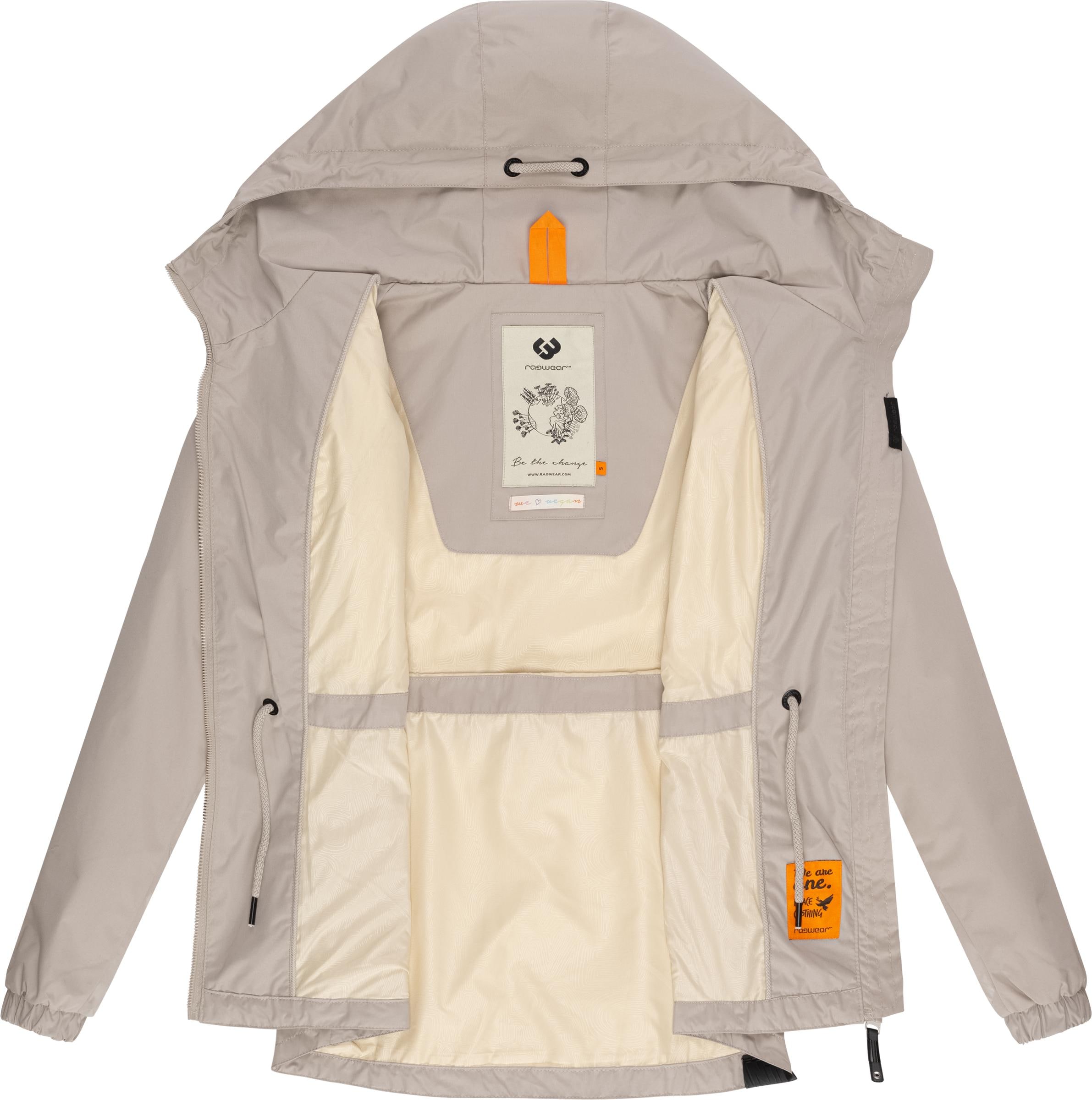 Ragwear Outdoorjacke »Danka«, mit Kapuze, Wasserdichte Übergangsjacke mit großer Kapuze