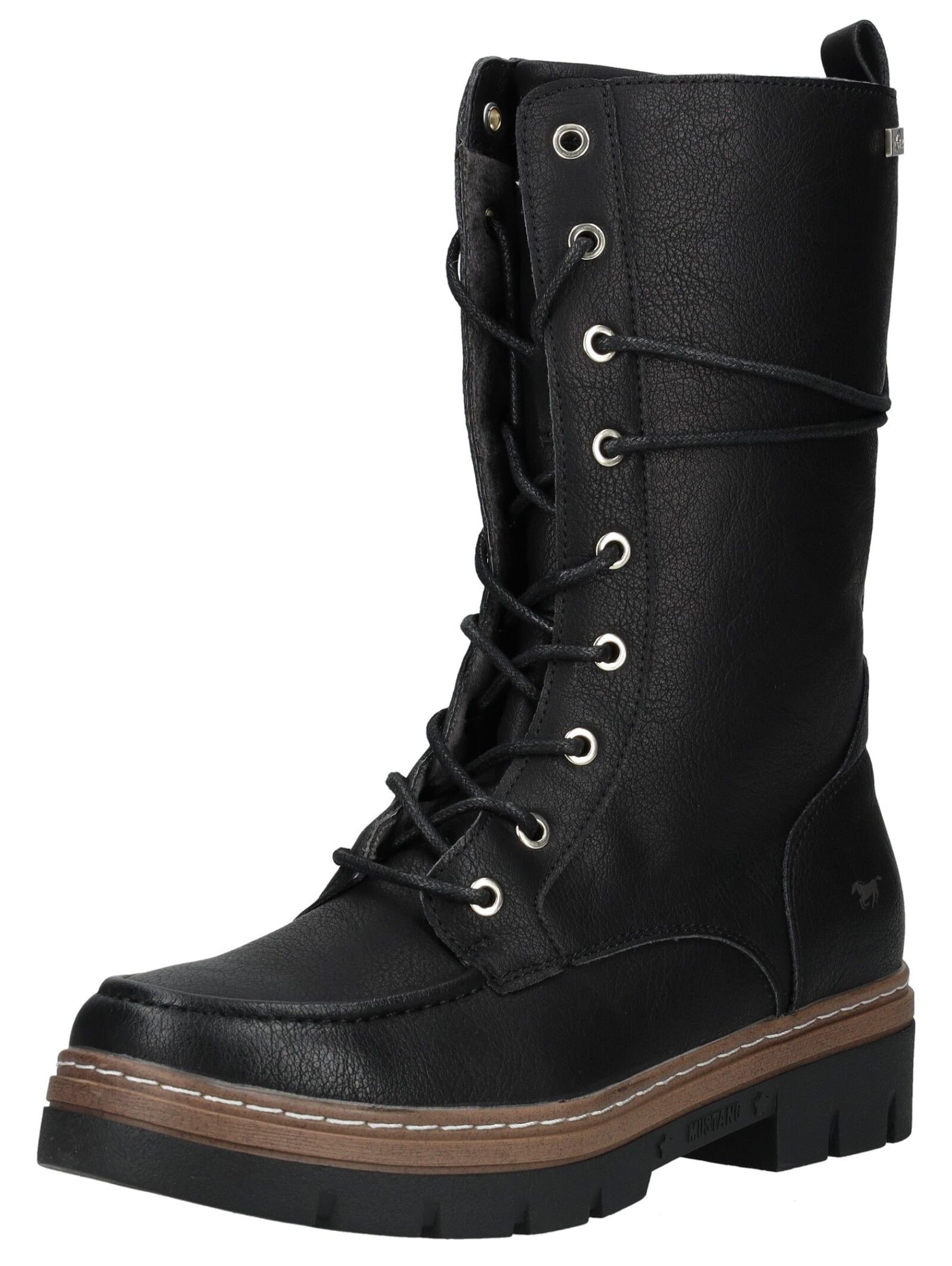 Mustang Shoes Schnürstiefelette "Mustang Shoes Stiefel Lederimitat" günstig online kaufen