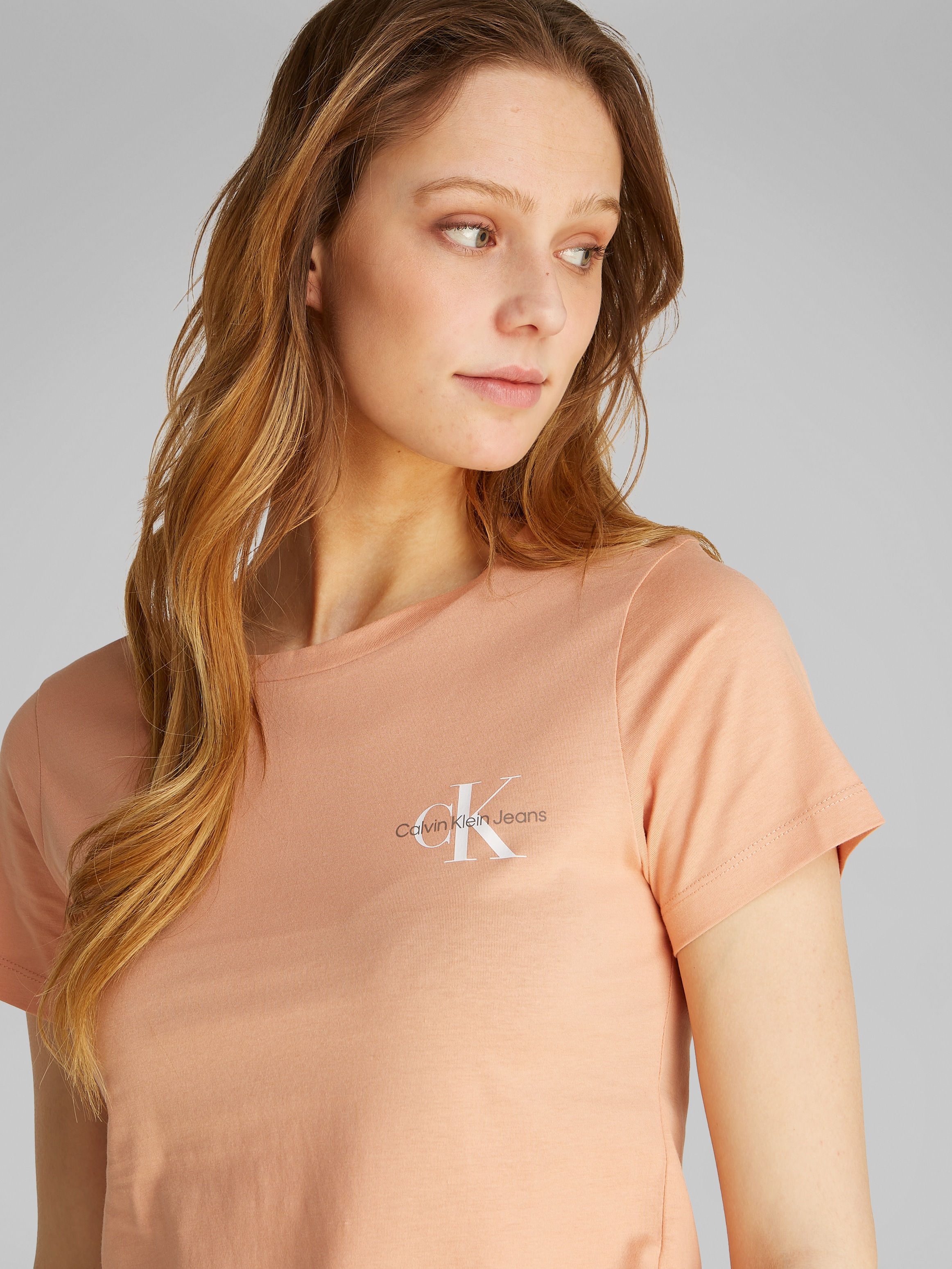 Calvin Klein Jeans T-Shirt »2-PACK MONOLOGO SLIM TEE«, (Packung, 2er-Pack)