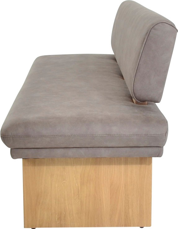 K+W Komfort & Wohnen Polsterbank »Longbeach«, (1 St.), Spitzkissenoptik im Sitz, wahlweise in der Breite 204cm oder 224cm