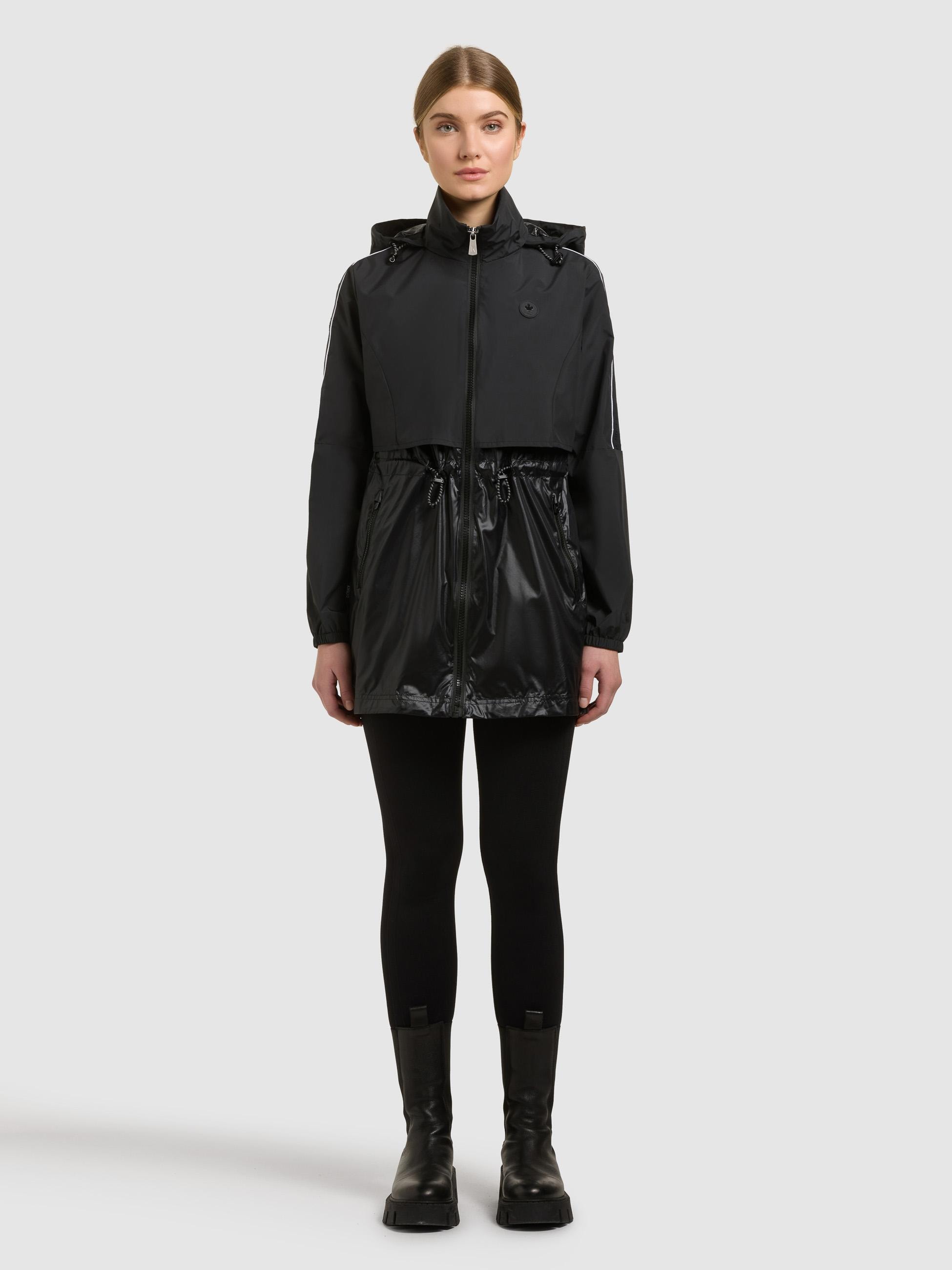 khujo Funktionsmantel »Izza« 1 Übergangsmantel mit verstaubarer Kapuze