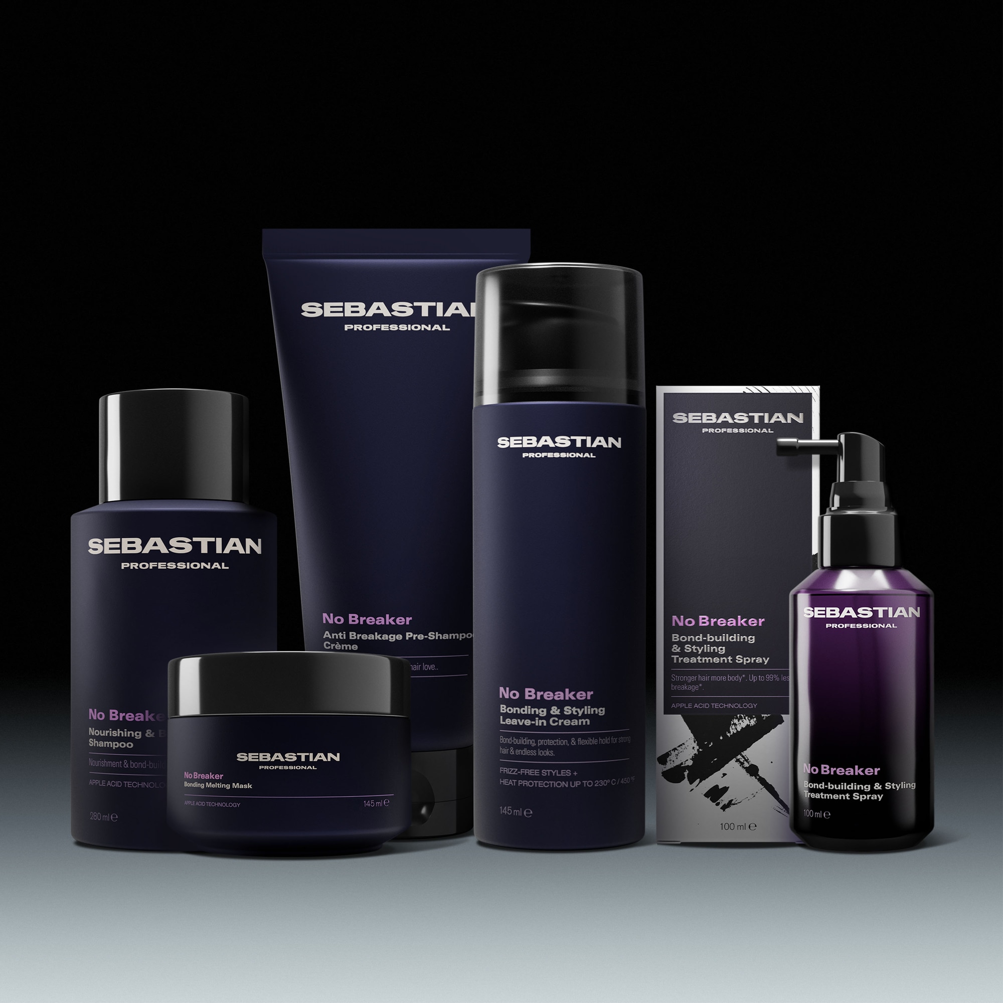 Sebastian Professional Haarpflege-Spray »No Breaker Hybrid Bonding & Styling Spray« für geschädigtes, glanzloses, trockenes und widerspenstiges Haar