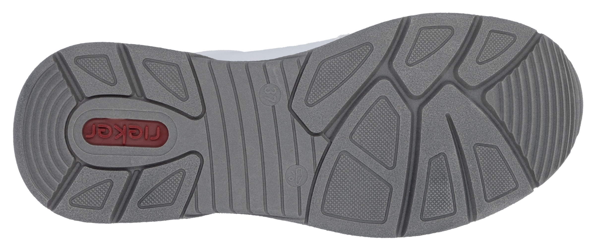 Rieker Sneaker, mit seitlichem Reißverschluss, Freizeitschuh, Halbschuh, Schnürschuh