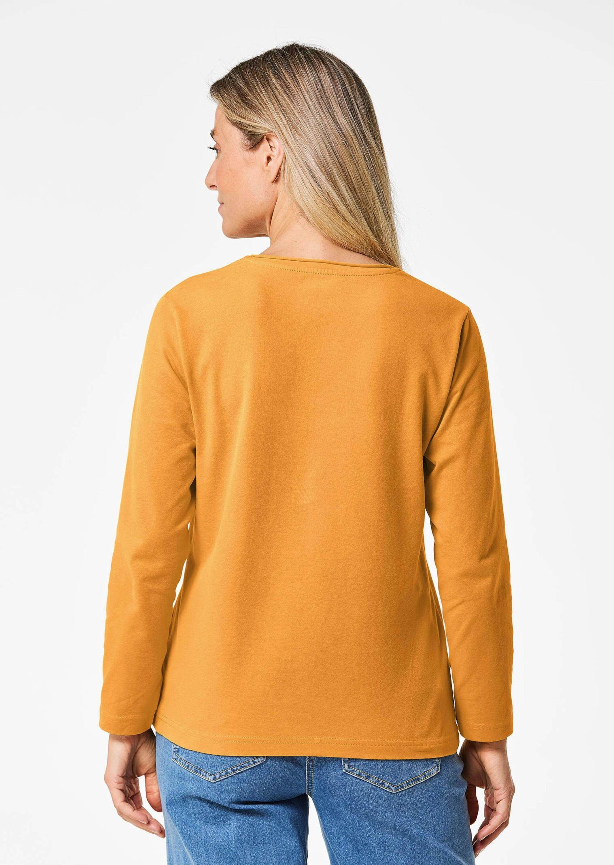 GOLDNER Longpullover »Shirt T-Shirt mit Rundhals«