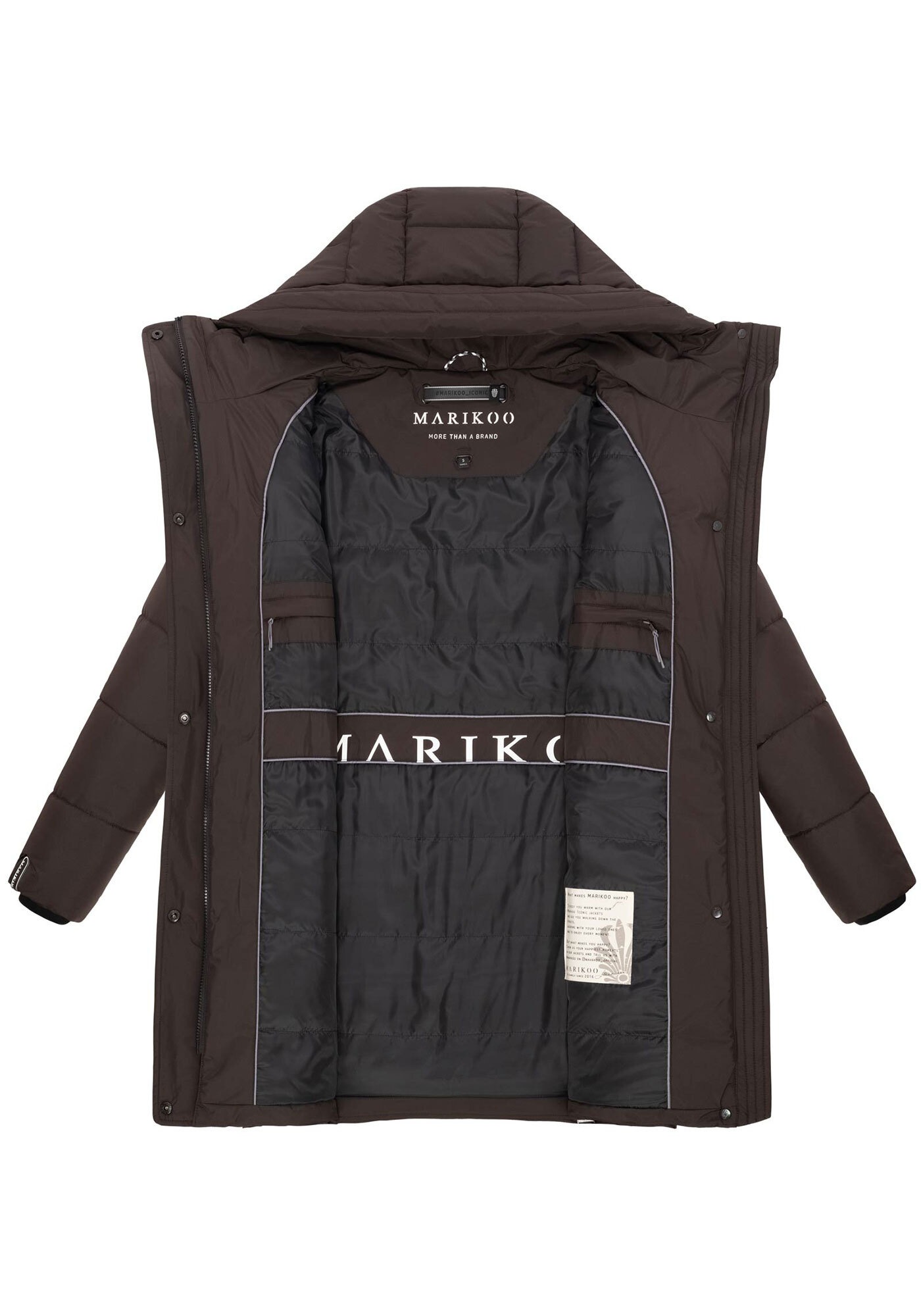 Marikoo Winterjacke »Karumikoo XVI« mit großer Kapuze