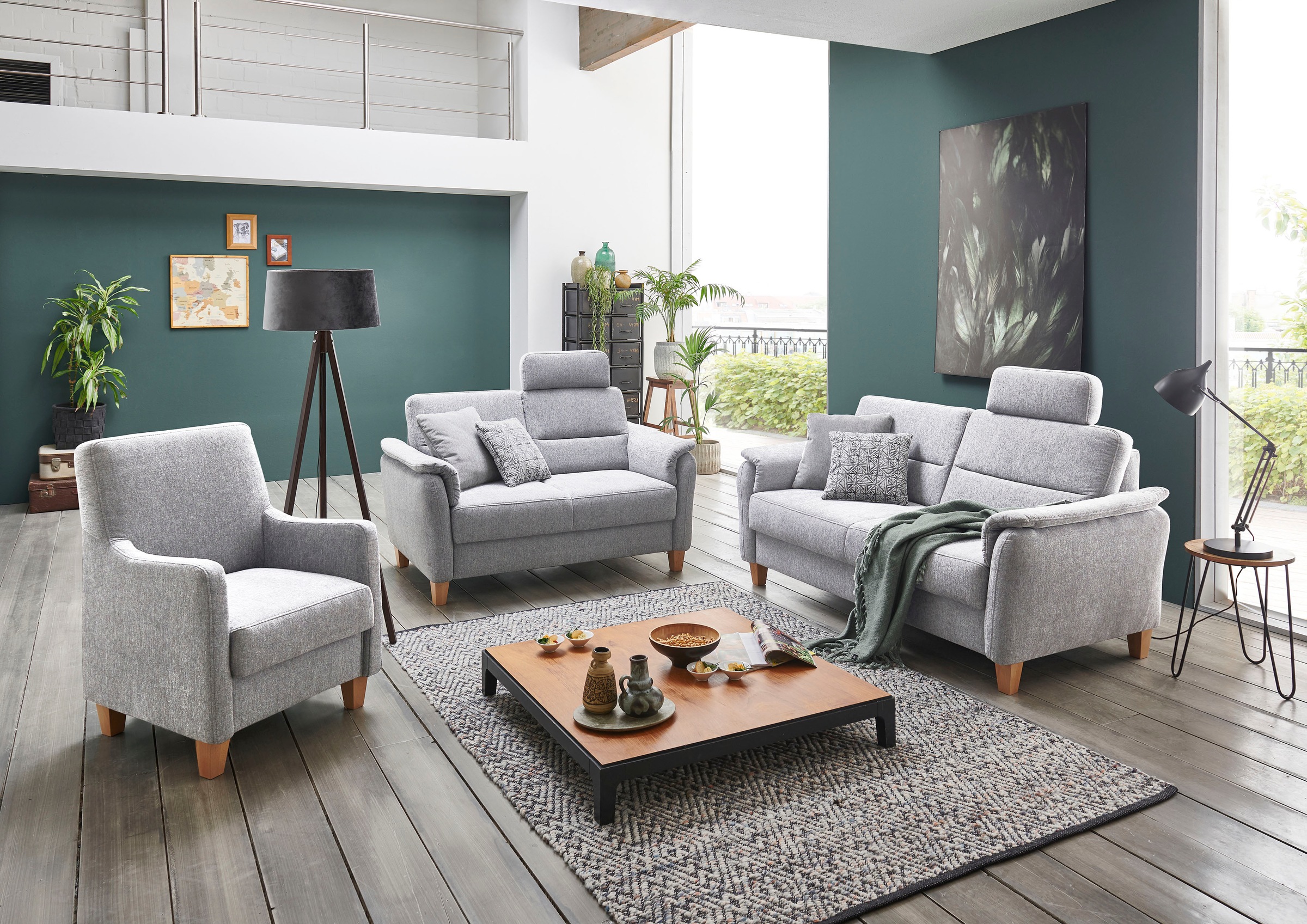 Home affaire 2-Sitzer "Palmera, B: 149 cm" mit Federkern günstig online kaufen