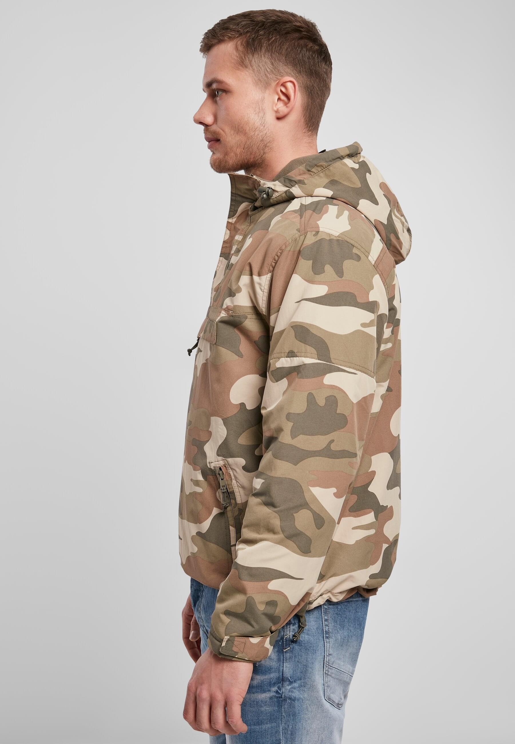 Brandit Anorak »Brandit Herren Fleece Pull Over Windbreaker«, (1 St.), mit Kapuze