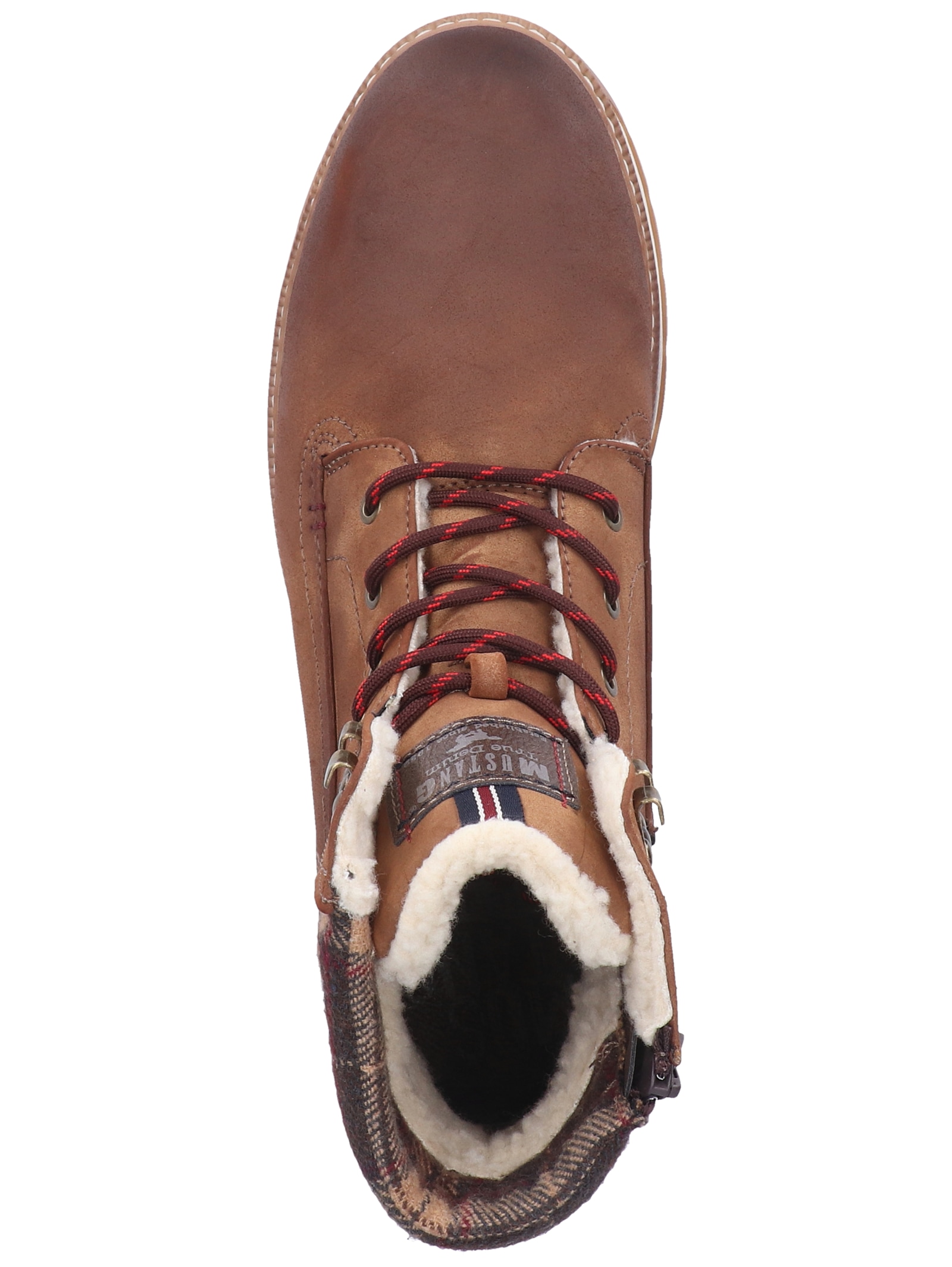 Mustang Shoes Schnürstiefelette »Mustang Shoes Stiefelette Lederimitat«