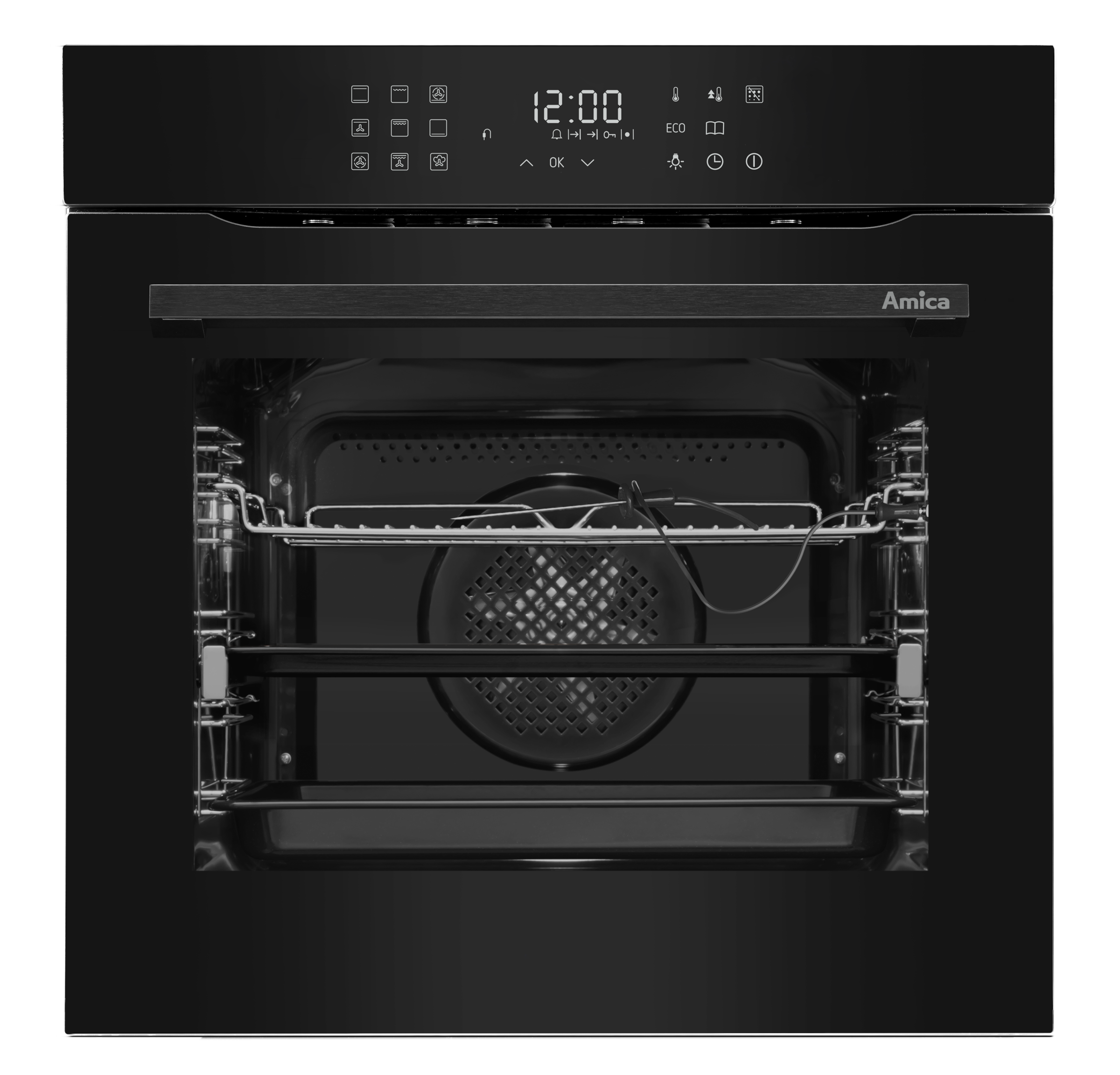 Amica Einbaubackofen »EBX 944 870 V« mit 1-fach-Teleskopauszug mit Steam Clean Knusprig & saftig mit Dampf – XXL-Platz inklusive