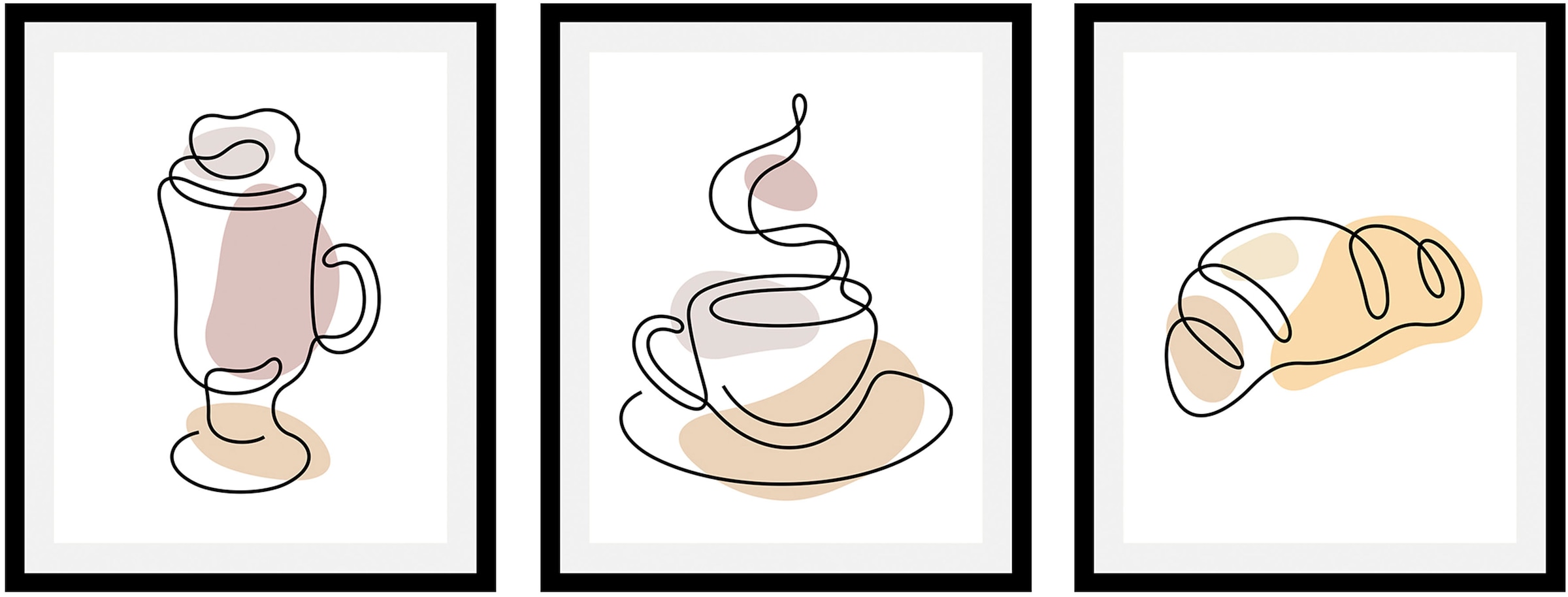 queence Bild "Set Hatty", Blumen-Kaffee-Kaffee Bilder-Bar & Lounges-Essen-K günstig online kaufen