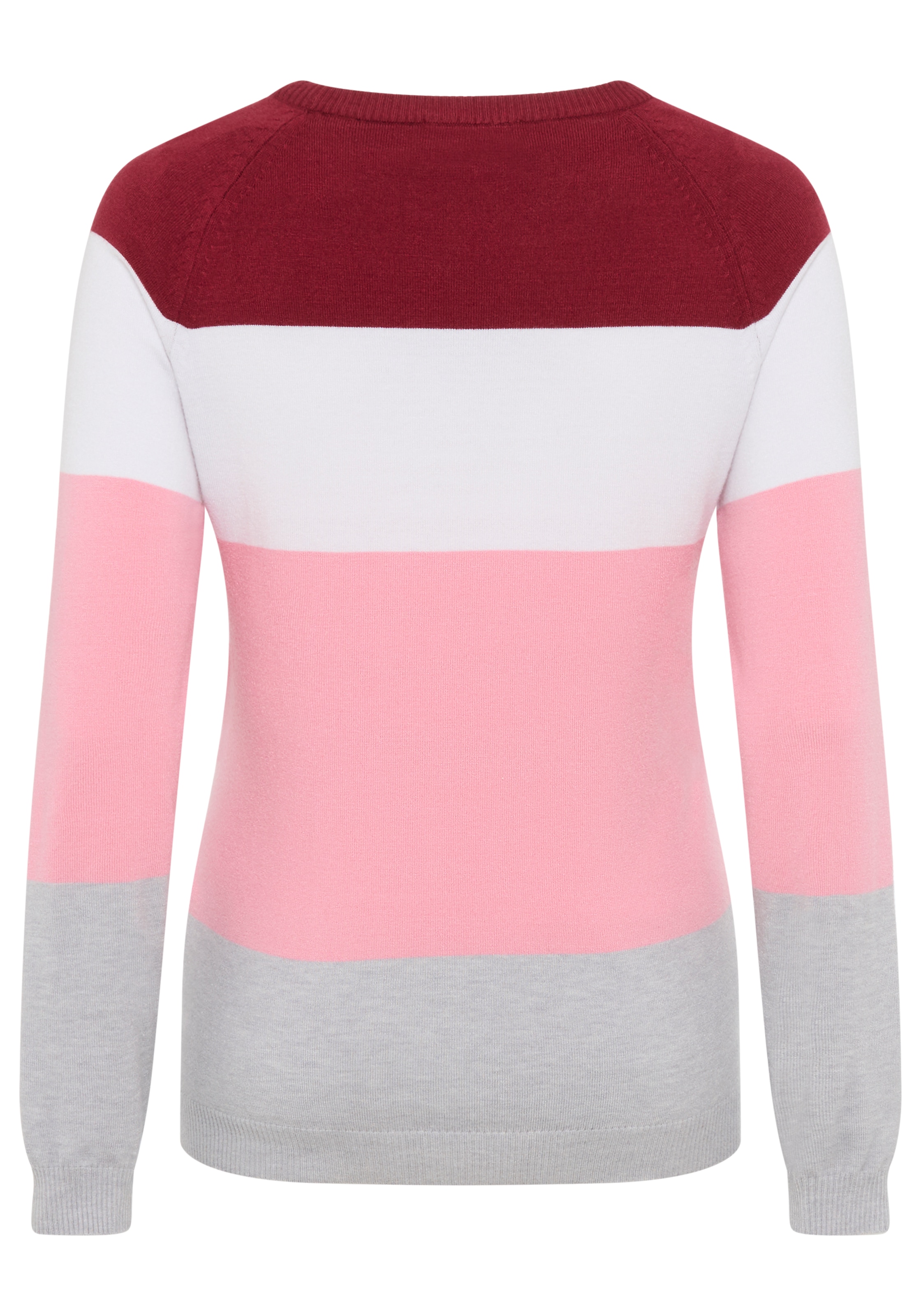 Neun Monate Umstandspullover »Ringel-Pullover für Schwangerschaft und Stillzeit«, Umstands-Pullover mit praktischer Öffnung