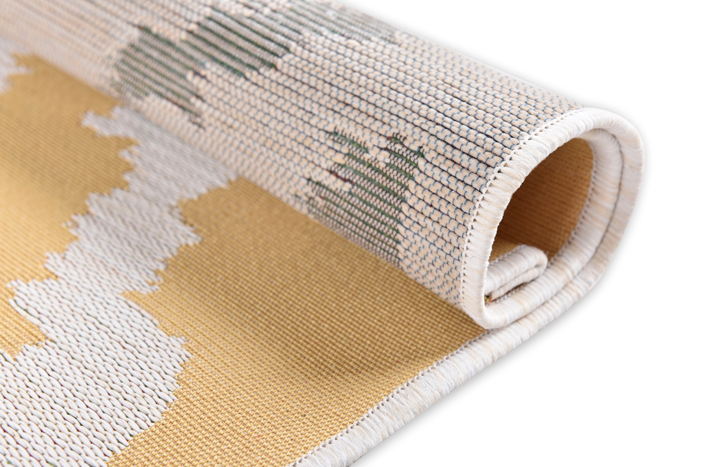 TOM TAILOR HOME Teppich »Garden Pattern«, rechteckig, 3 mm Höhe, Flachgewebe, modernes Rauten Design, In- und Outdoor geeignet