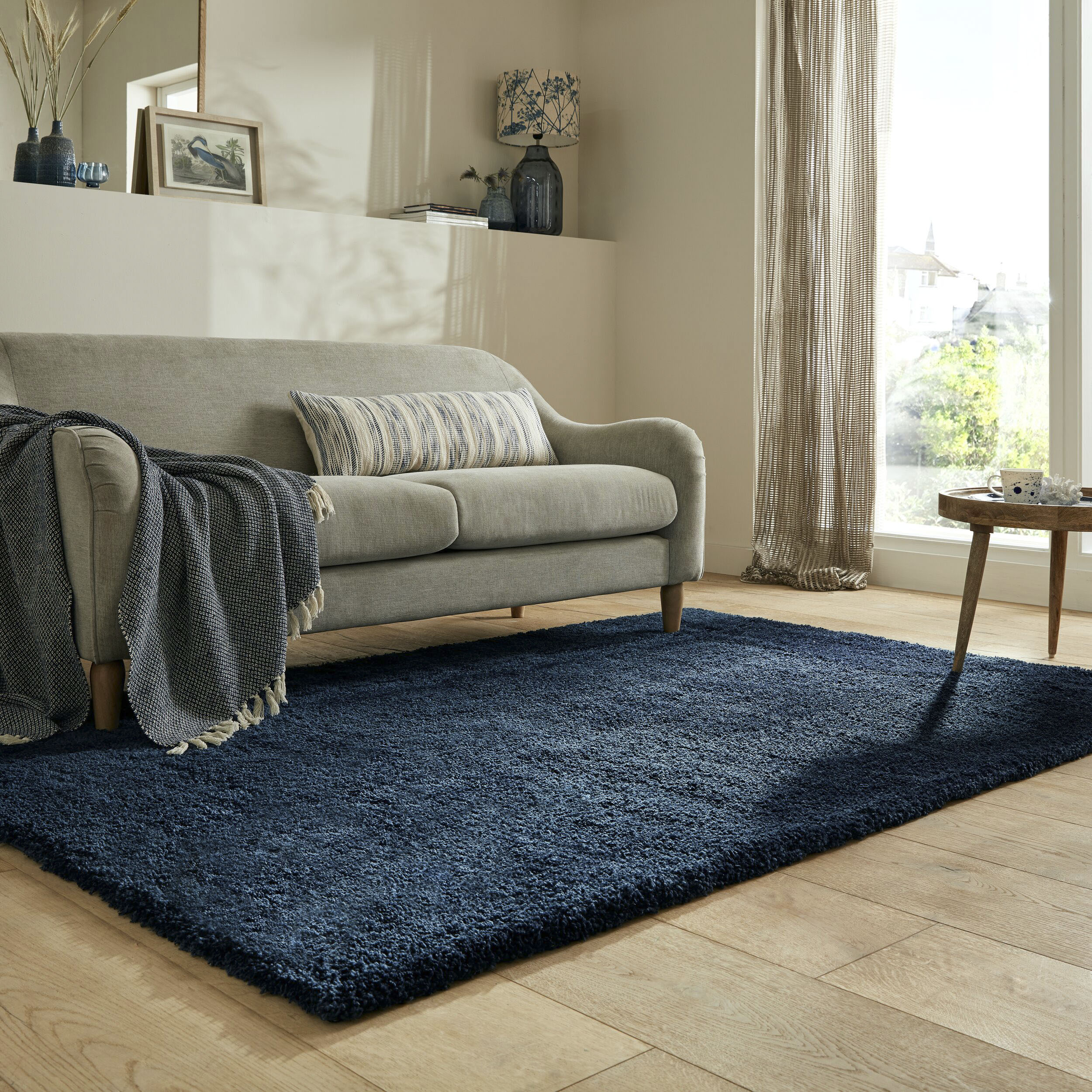 FLAIR RUGS Hochflor-Teppich "Feather" rechteckig 40 mm Höhe