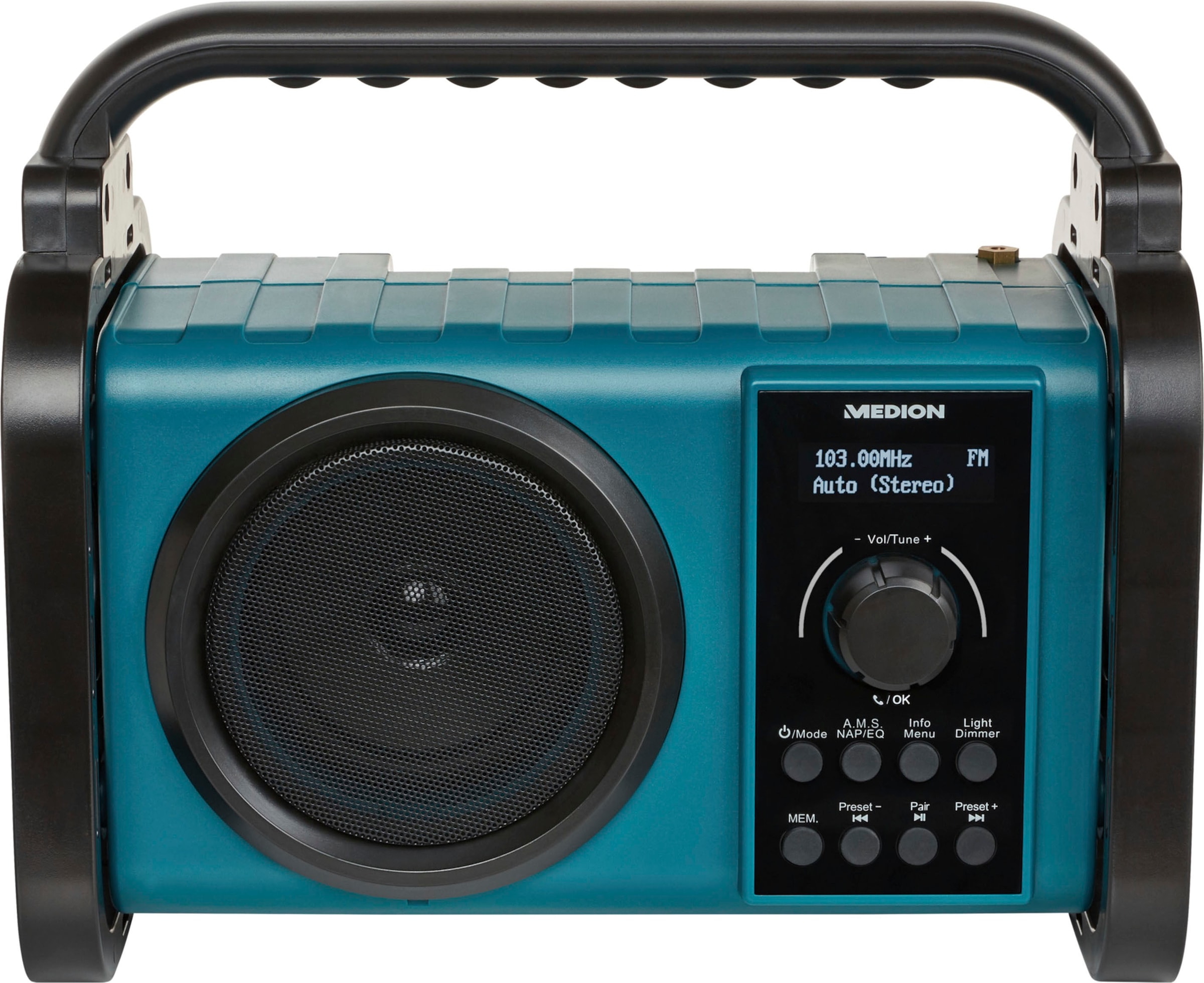 Medion® Baustellenradio »LIFE® E66045«, (Bluetooth FM-Tuner-UKW mit RDS-Digitalradio (DAB+) 5 W)