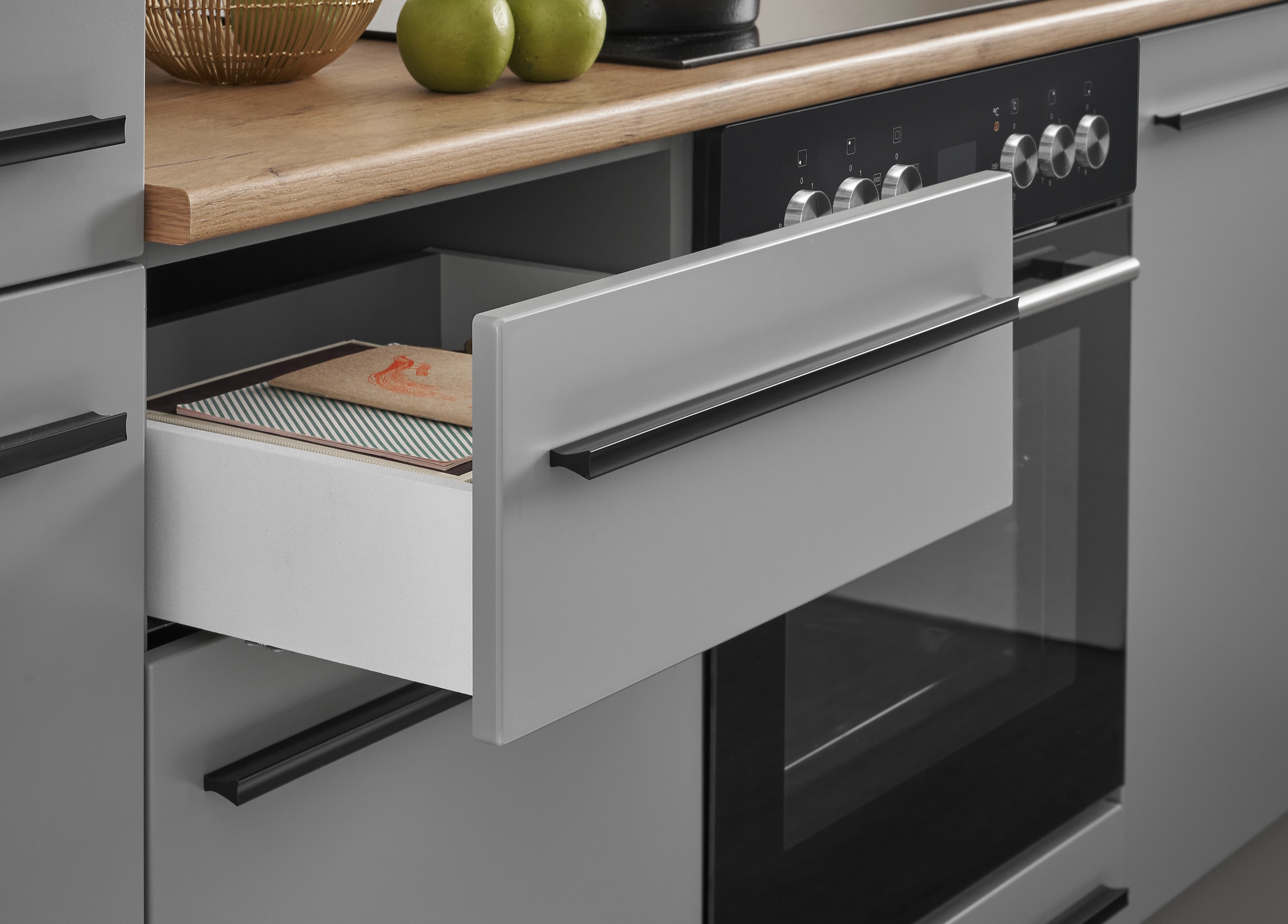 BASIC by Balculina Winkelküche »Denver, Küche BxHxT 250/115 x 211 x 60«, Breite 250 cm, wahlweise mit E-Geräten und Induktion