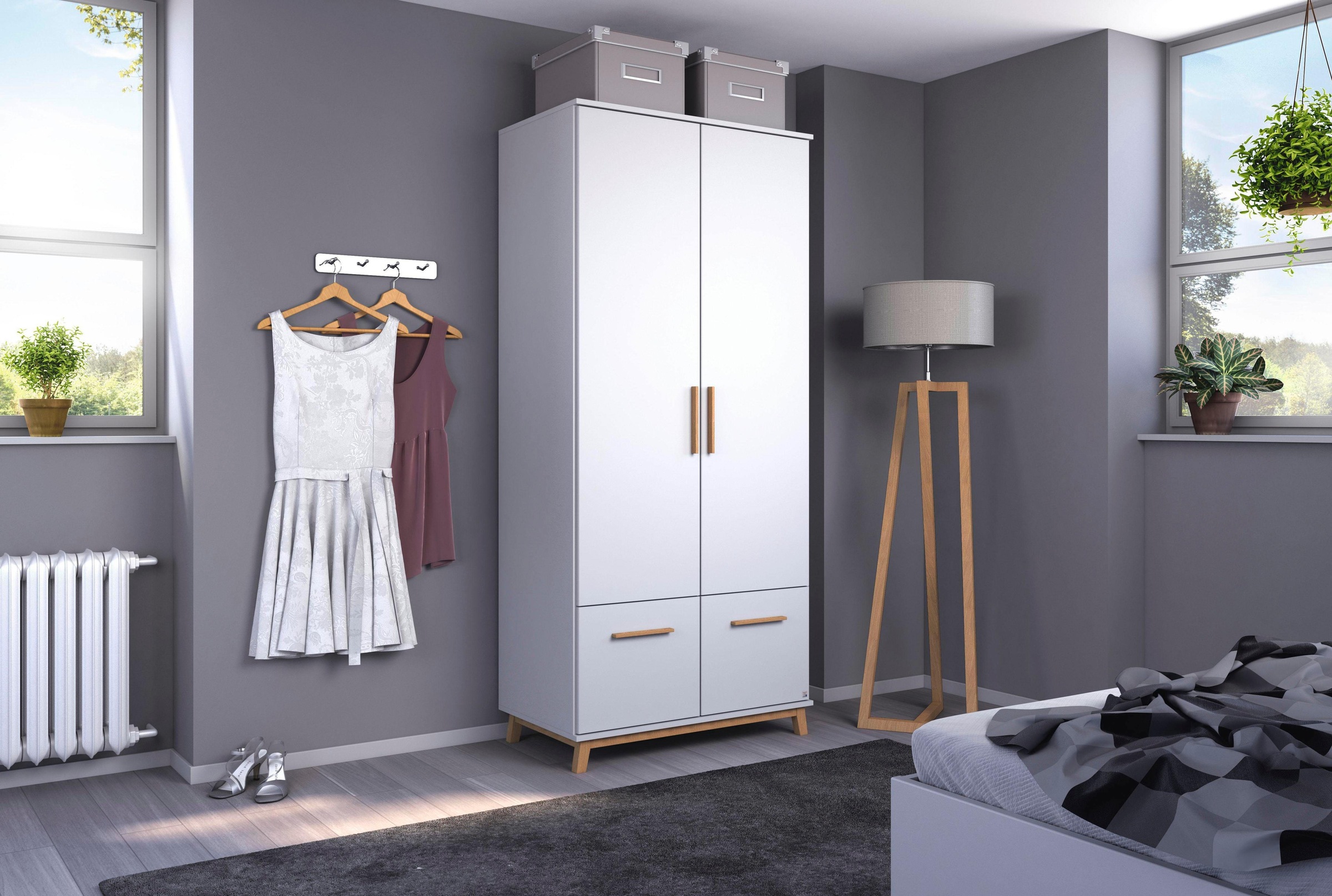 rauch Drehtürenschrank "Kleiderschrank Schrank Garderobe Wäscheschrank Schl günstig online kaufen