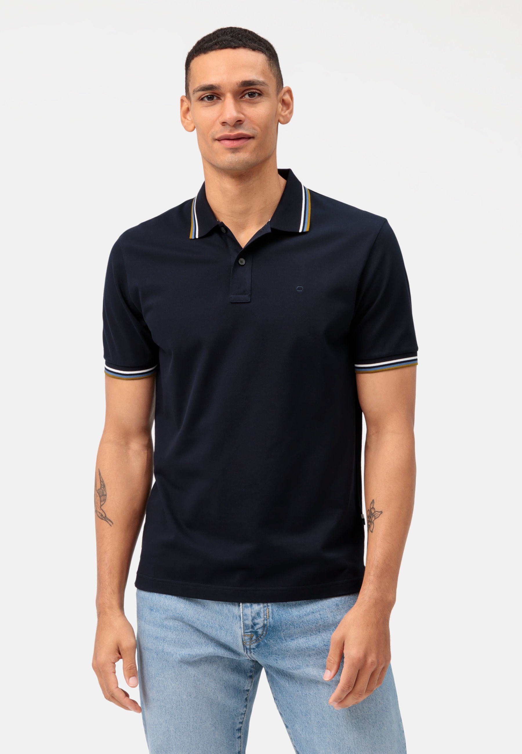 OLYMP Poloshirt "OLYMP Casual Wirk, Regular Fit"